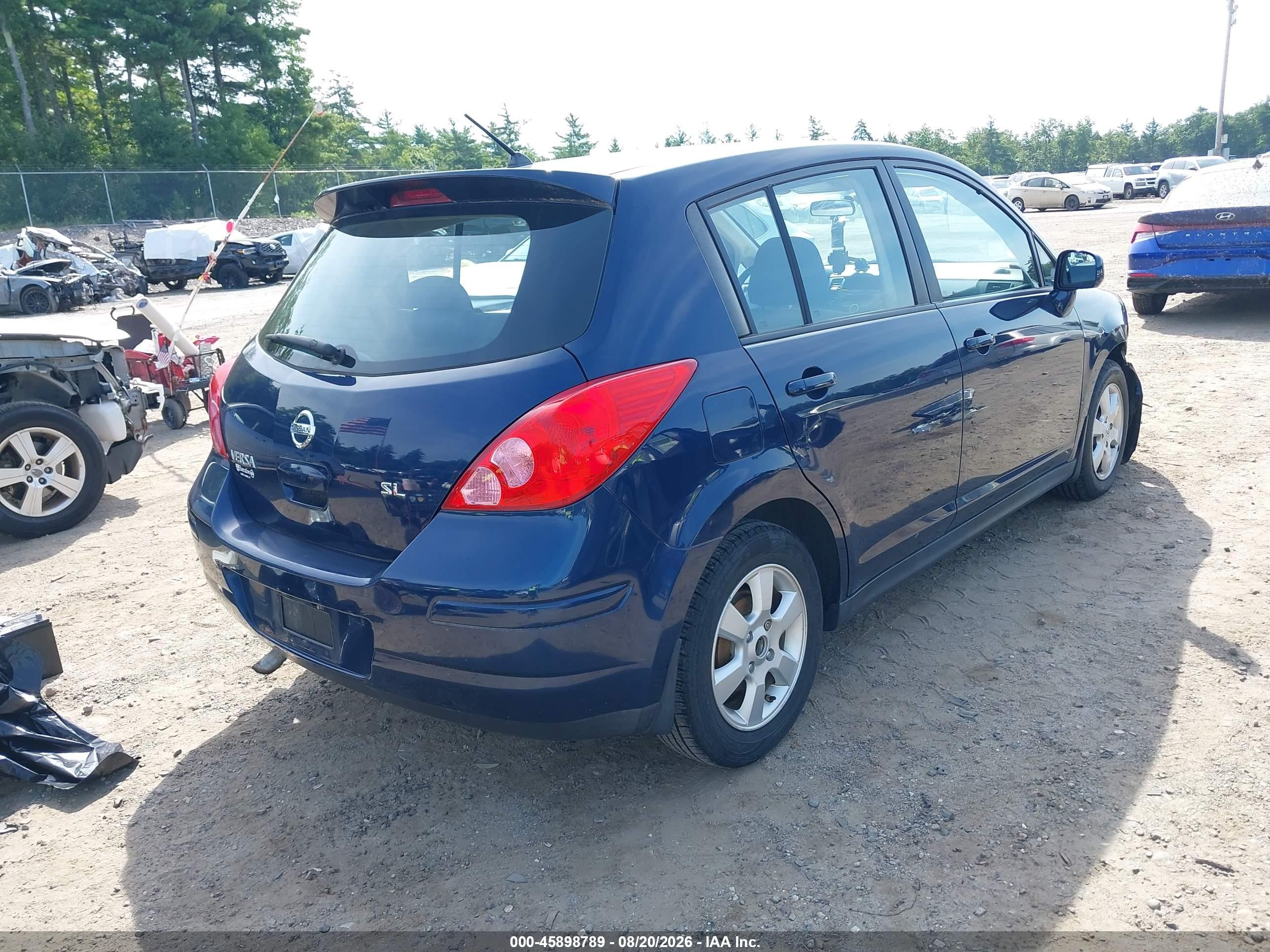 2008 Nissan Versa 1.8 Sl Синий vin: 3N1BC13E88L389629