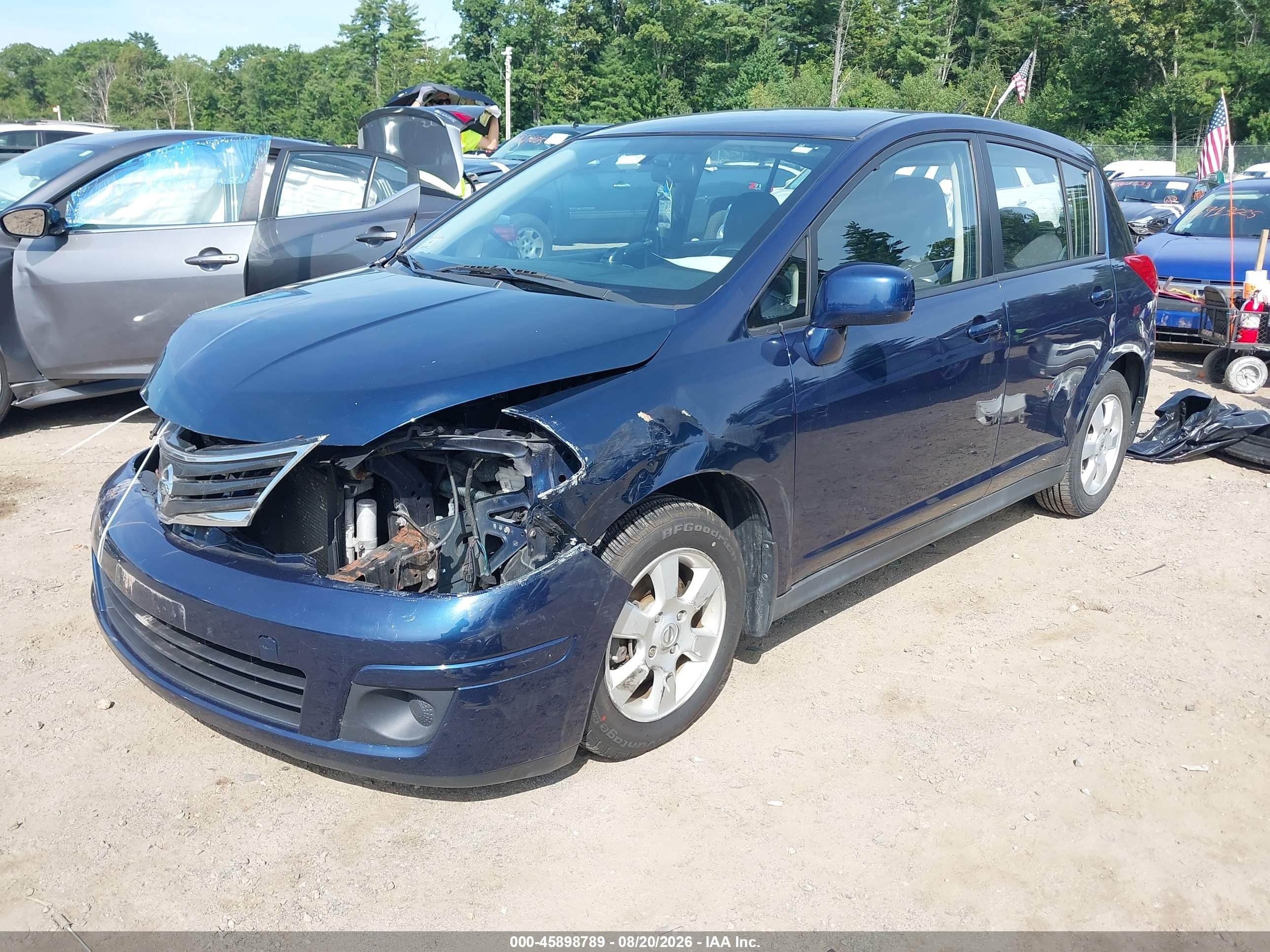 2008 Nissan Versa 1.8 Sl Синий vin: 3N1BC13E88L389629