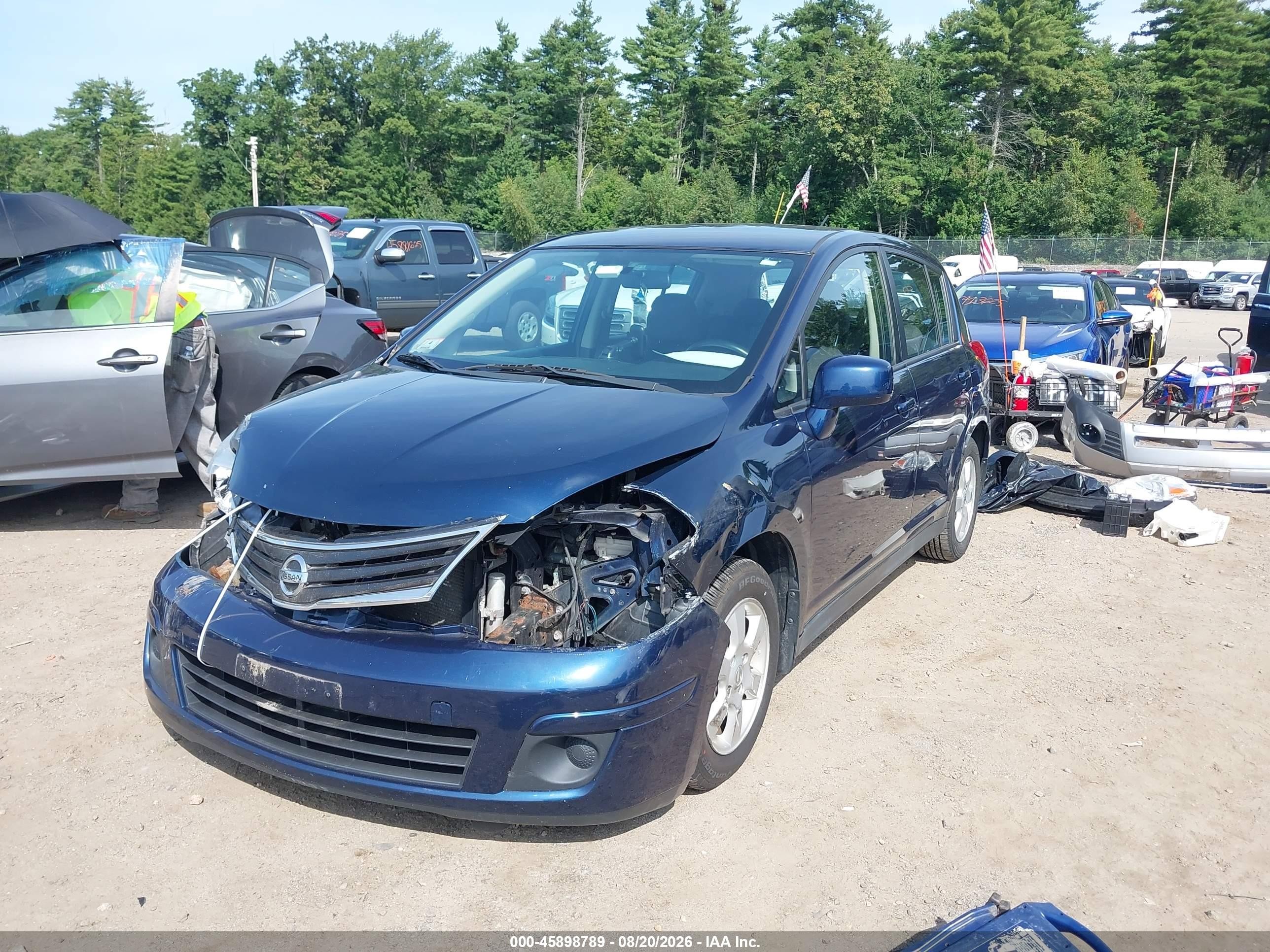 2008 Nissan Versa 1.8 Sl Синий vin: 3N1BC13E88L389629