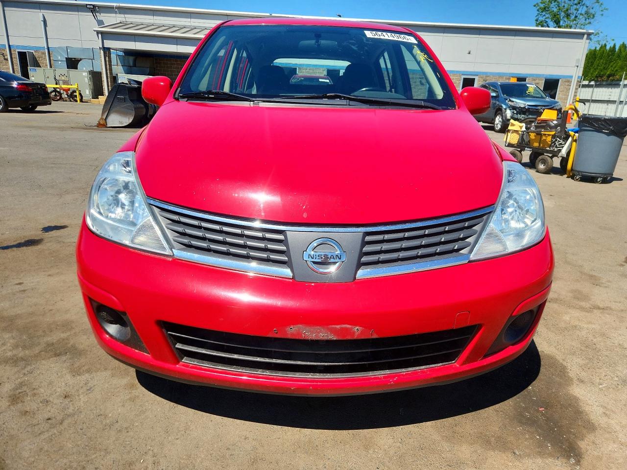 2008 Nissan Versa 1.8 S Red vin: 3N1BC13E88L440756