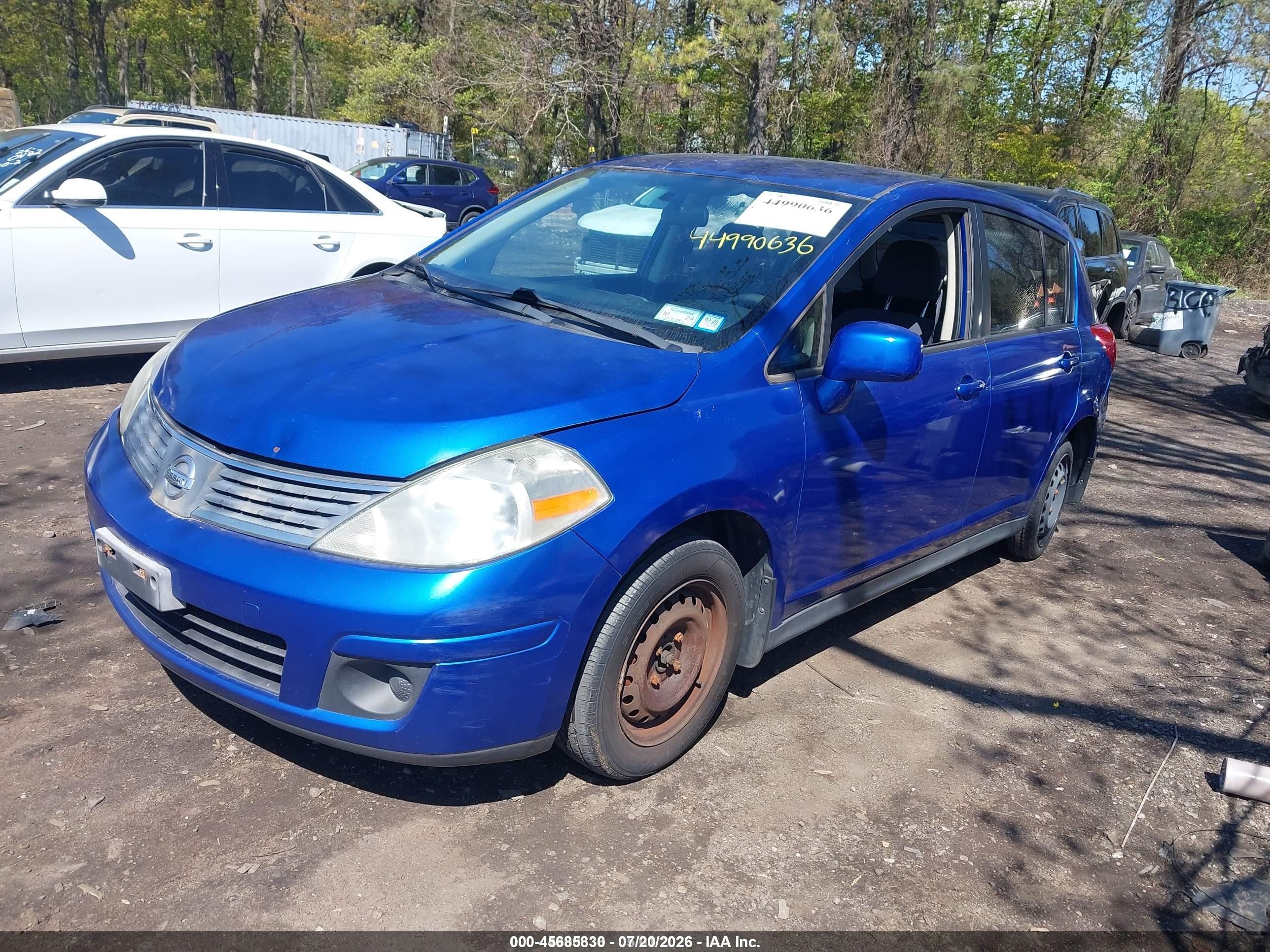 2009 Nissan Versa 1.8s Blue vin: 3N1BC13E89L392693