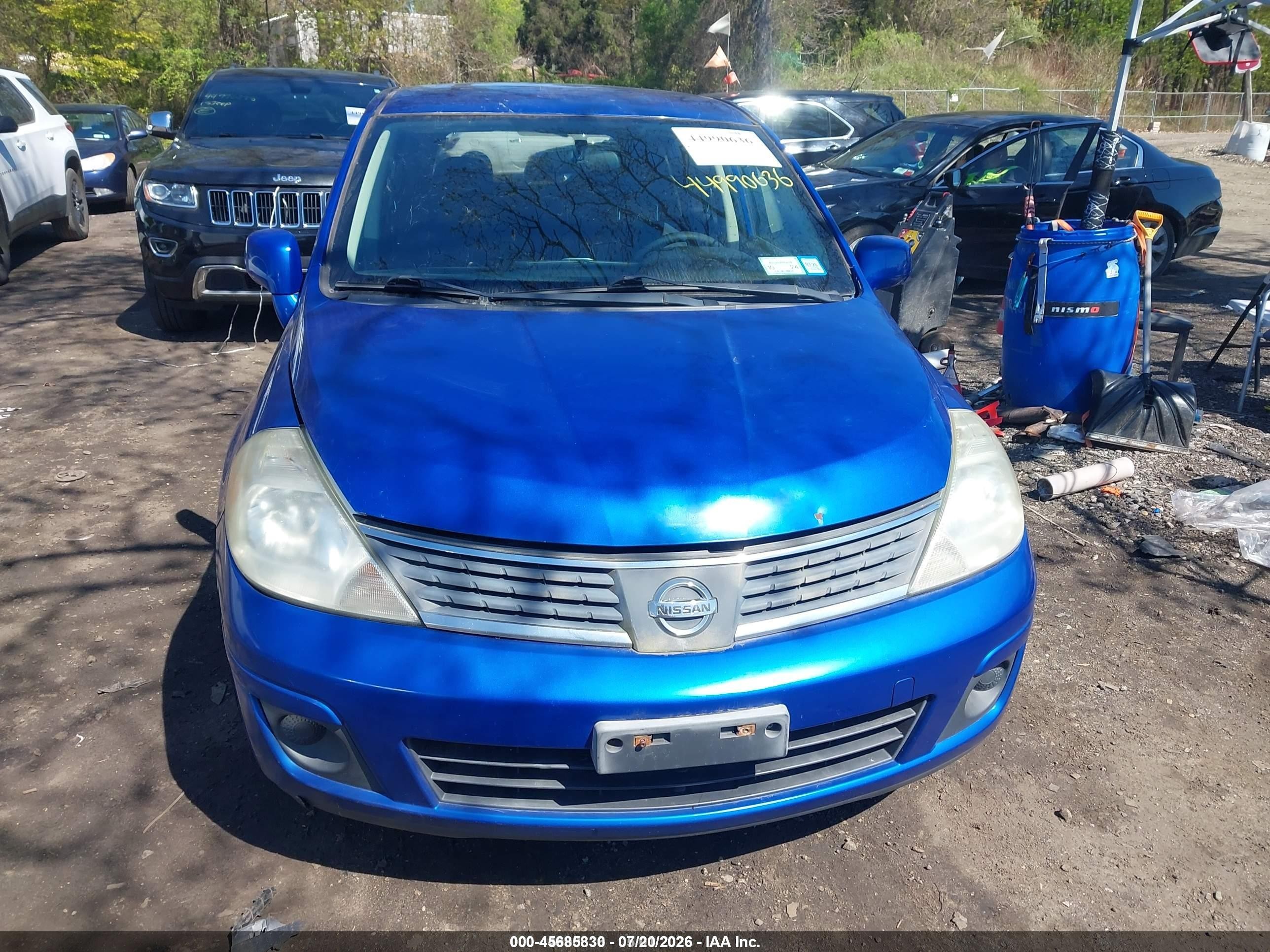 2009 Nissan Versa 1.8s Blue vin: 3N1BC13E89L392693