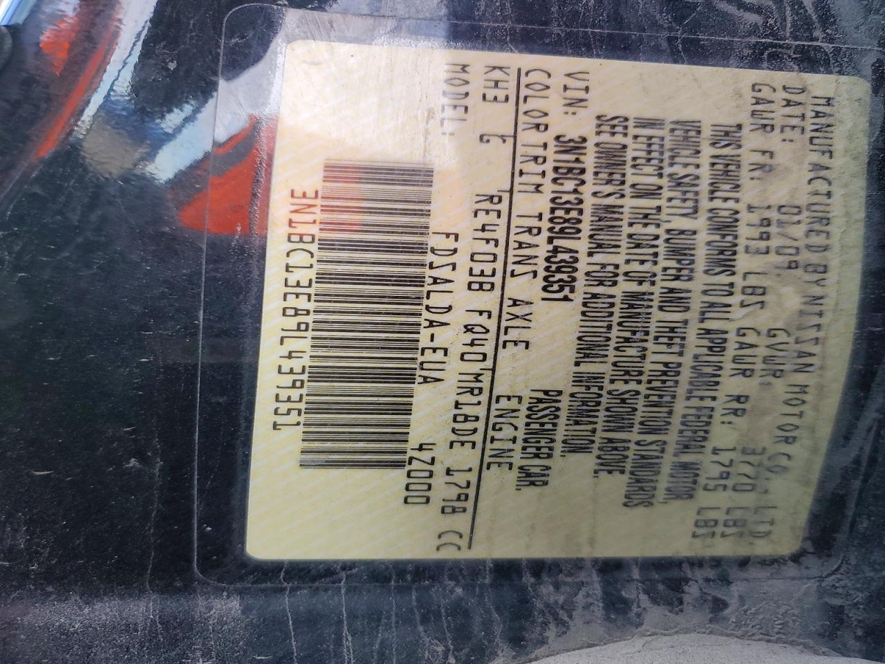 2009 Nissan Versa 1.8 S Черный vin: 3N1BC13E89L439351