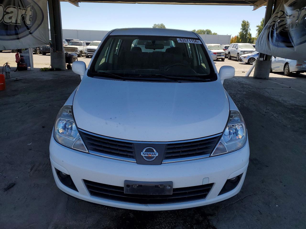 2007 Nissan Versa 1.8 S White vin: 3N1BC13E97L360073