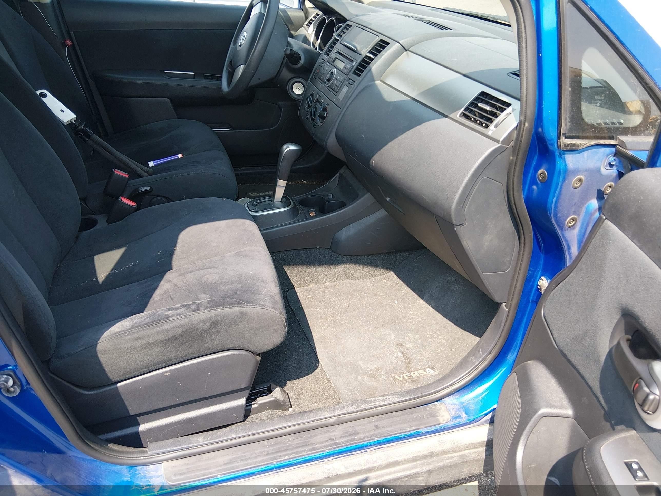 2007 Nissan Versa 1.8s Blue vin: 3N1BC13E97L379562