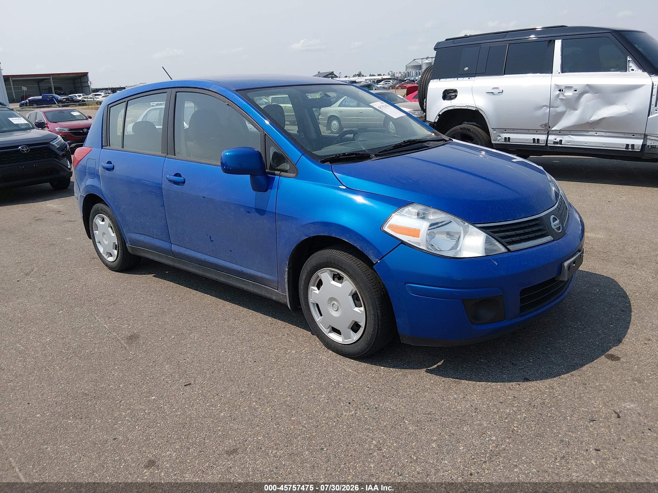 2007 Nissan Versa 1.8s Blue vin: 3N1BC13E97L379562