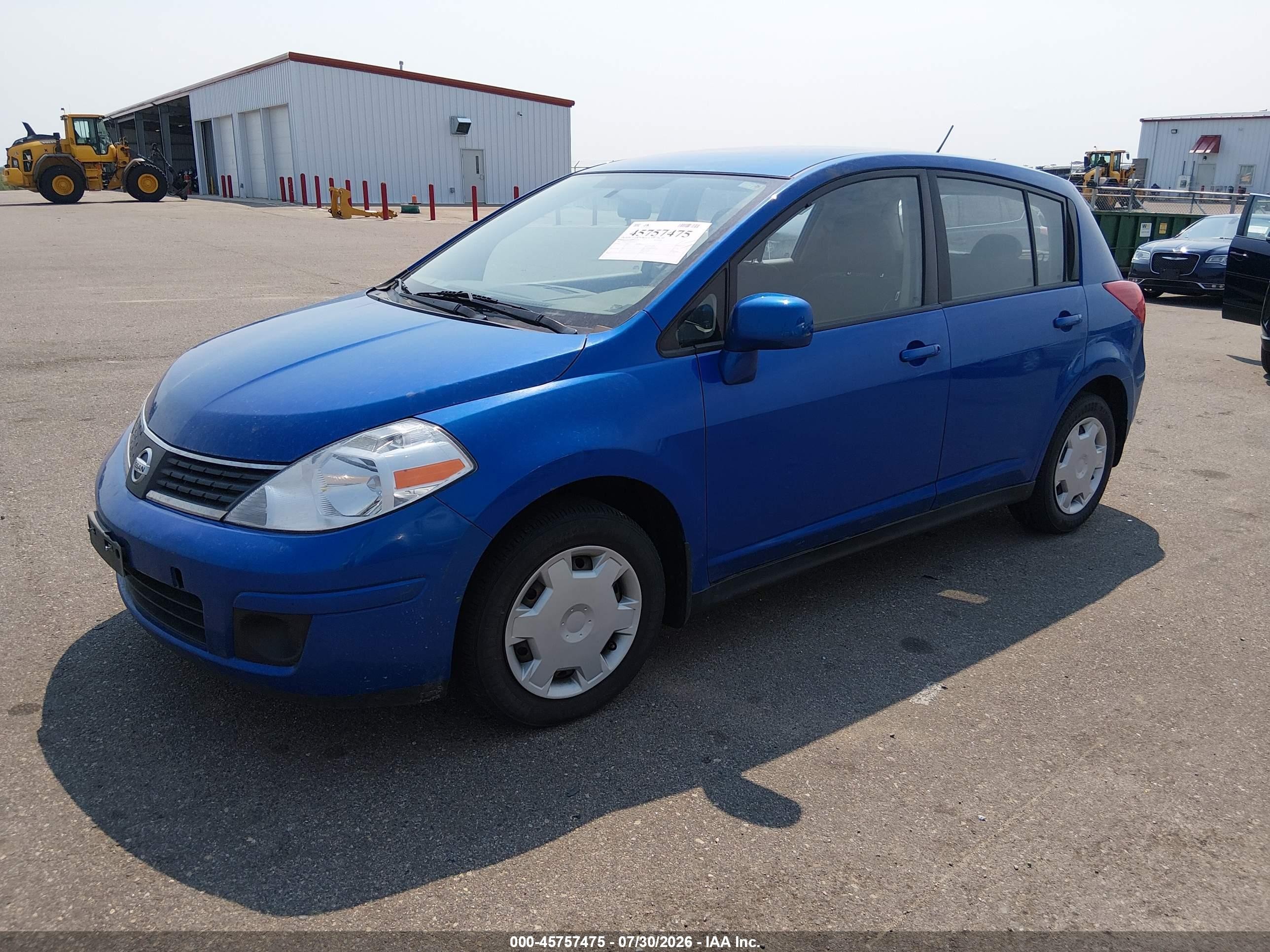 2007 Nissan Versa 1.8s Blue vin: 3N1BC13E97L379562