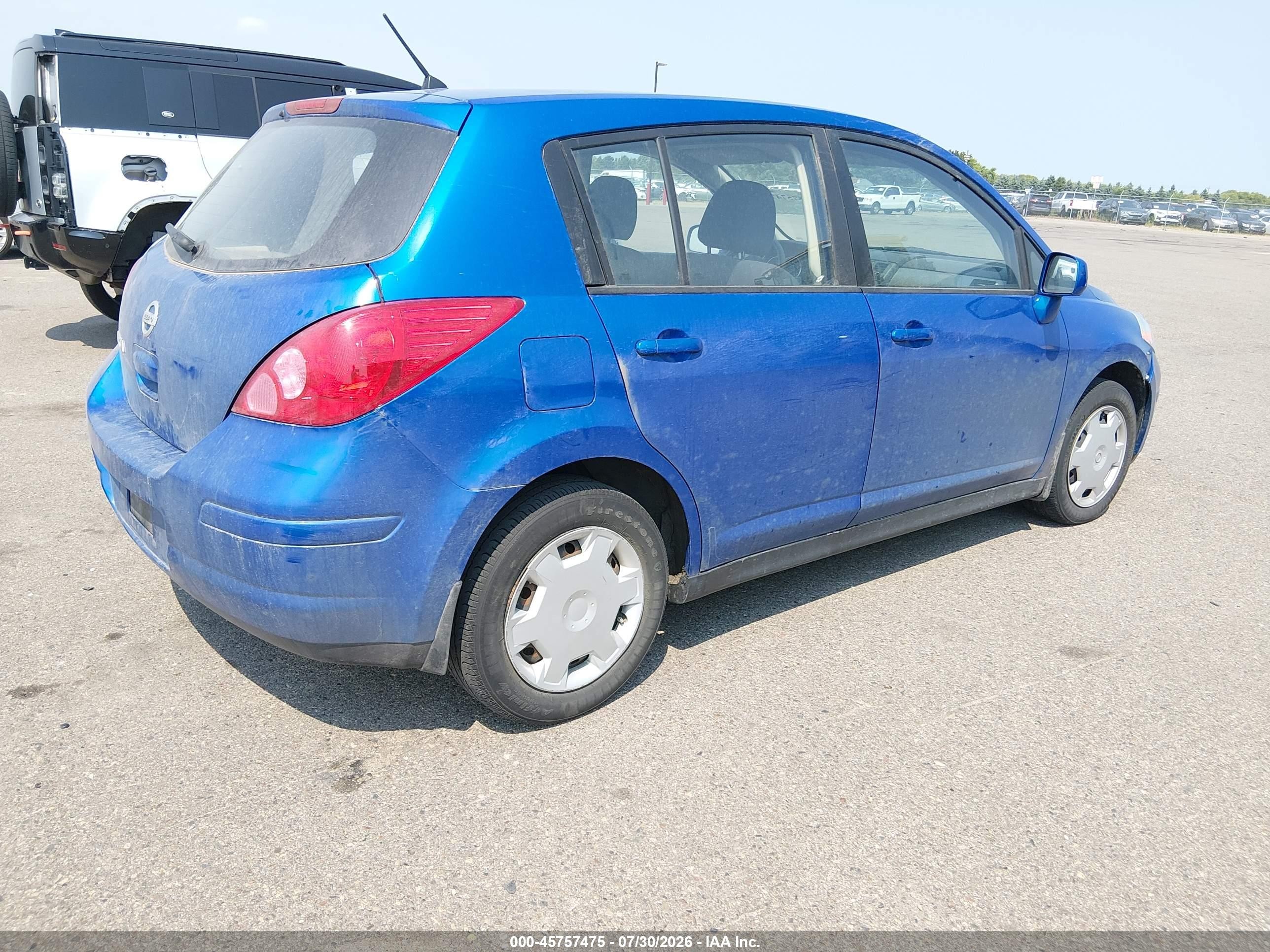 2007 Nissan Versa 1.8s Blue vin: 3N1BC13E97L379562