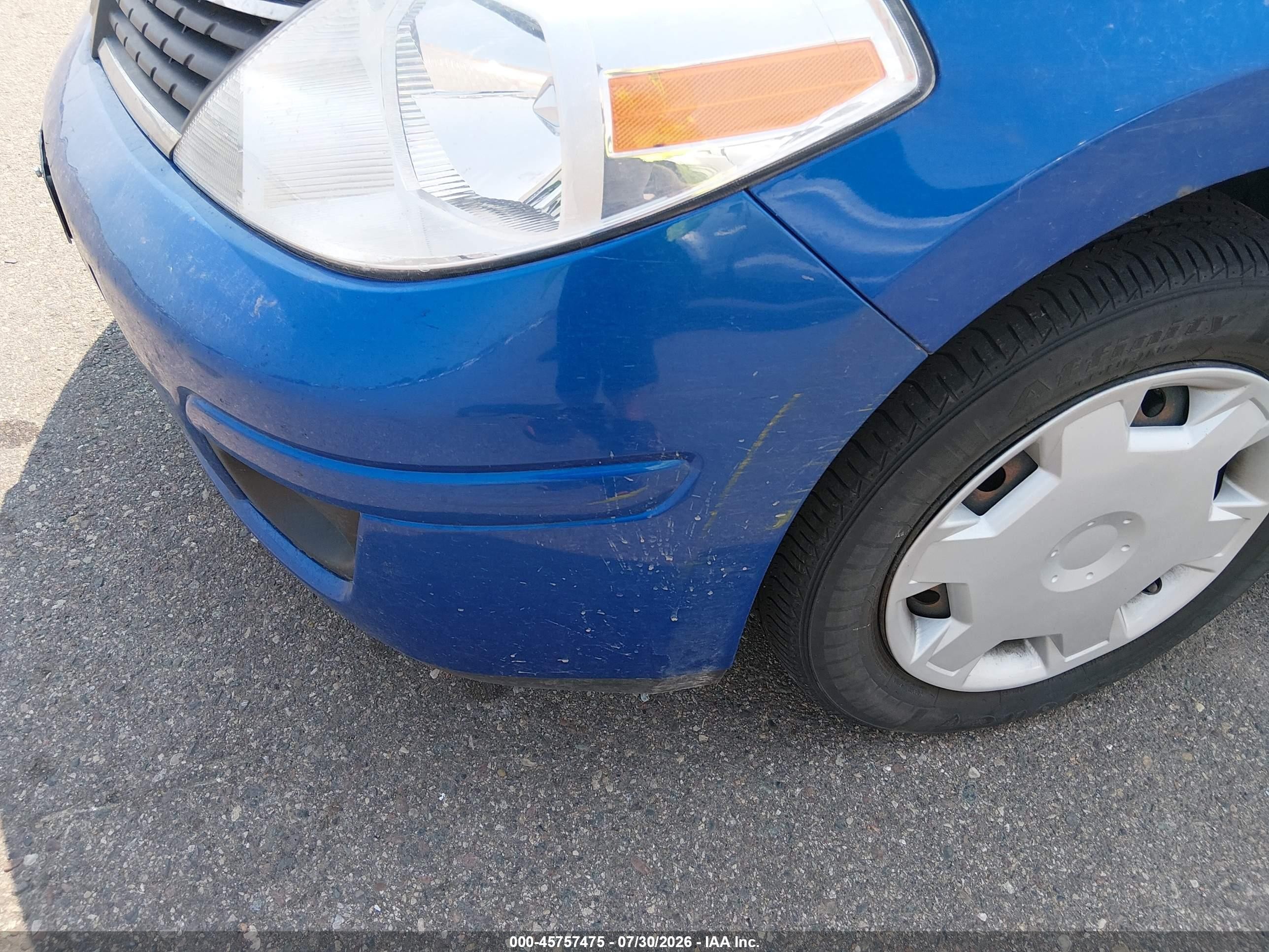 2007 Nissan Versa 1.8s Blue vin: 3N1BC13E97L379562