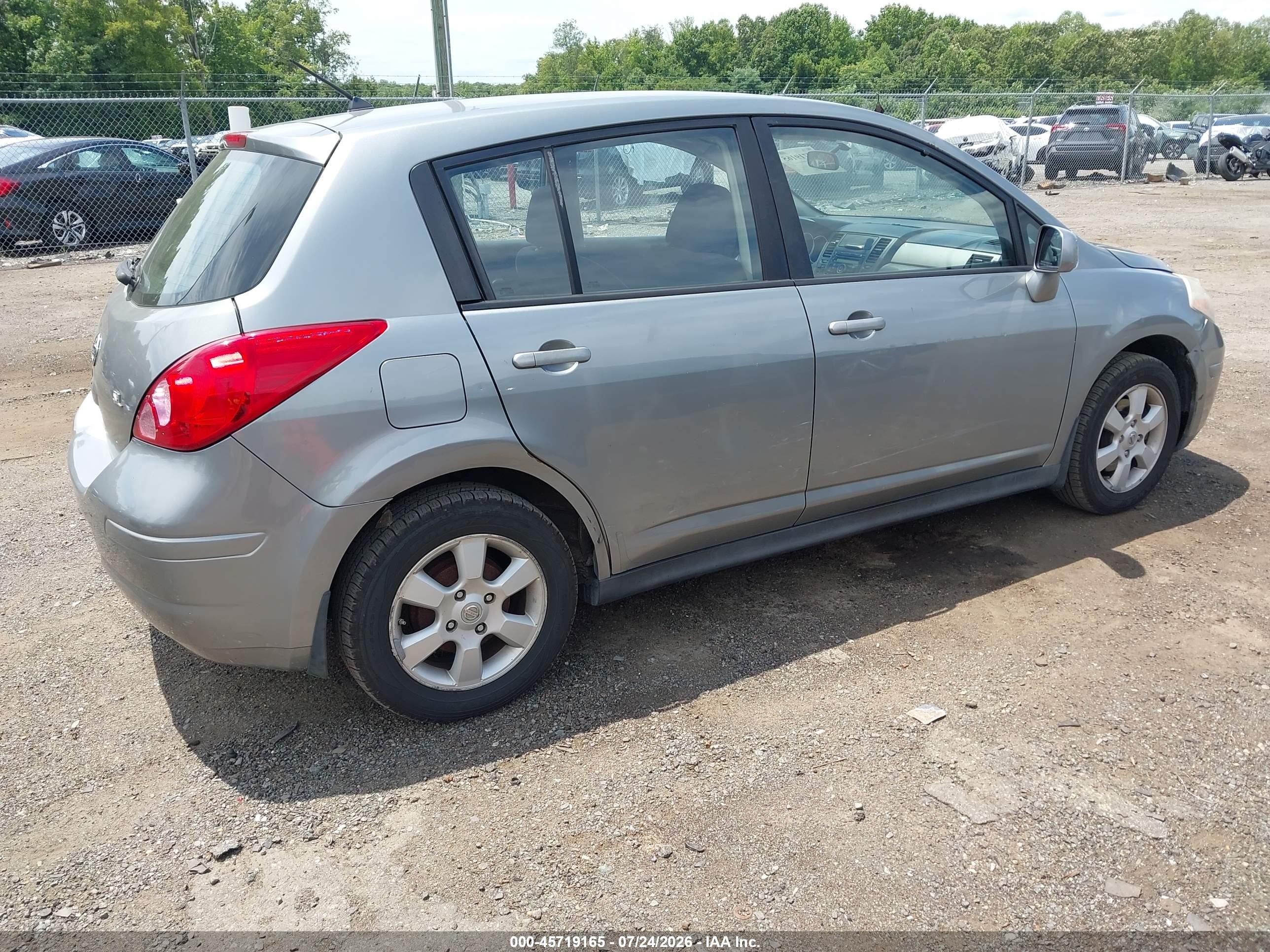 2007 Nissan Versa 1.8sl Gray vin: 3N1BC13E97L414553
