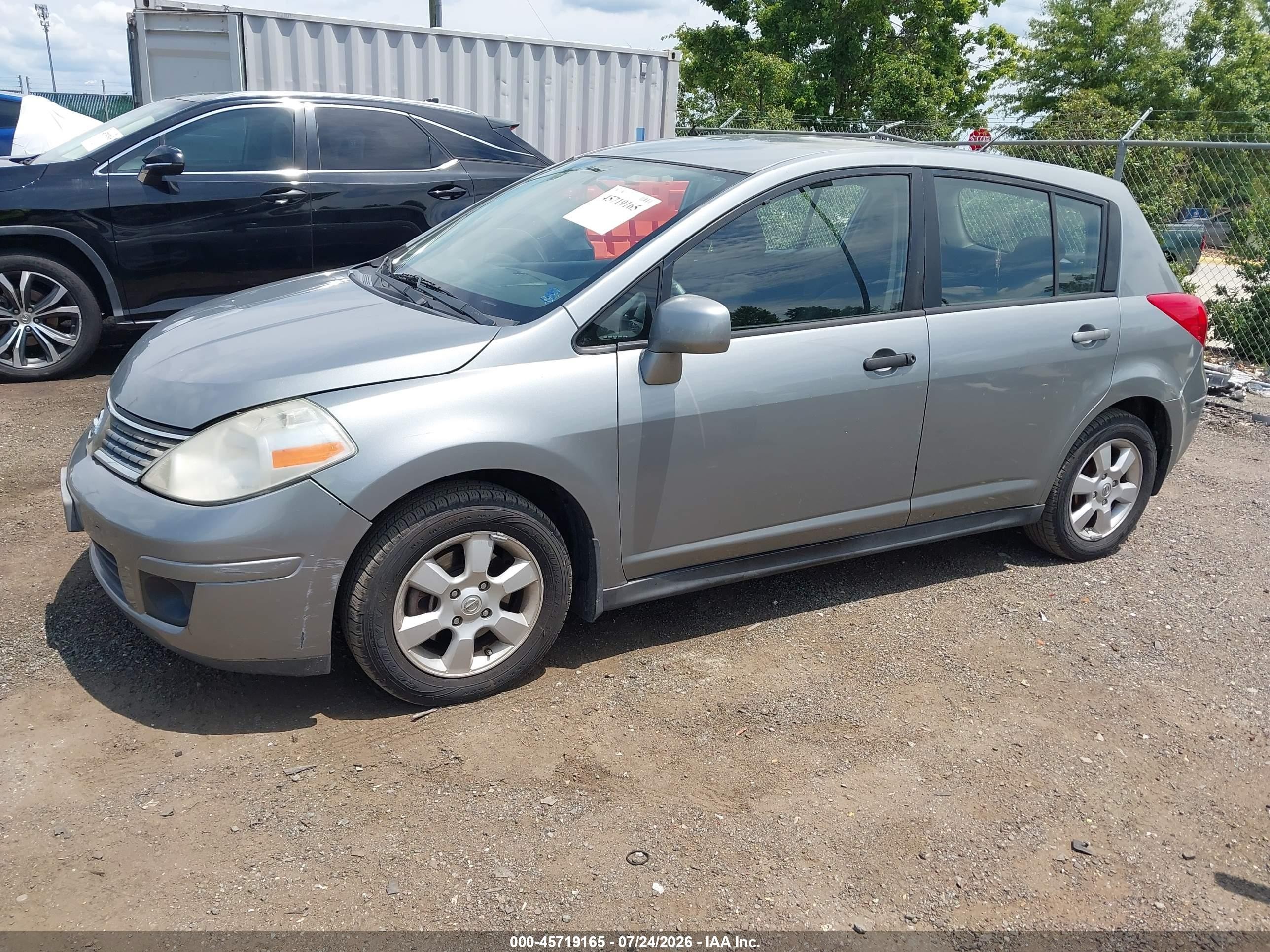 2007 Nissan Versa 1.8sl Gray vin: 3N1BC13E97L414553