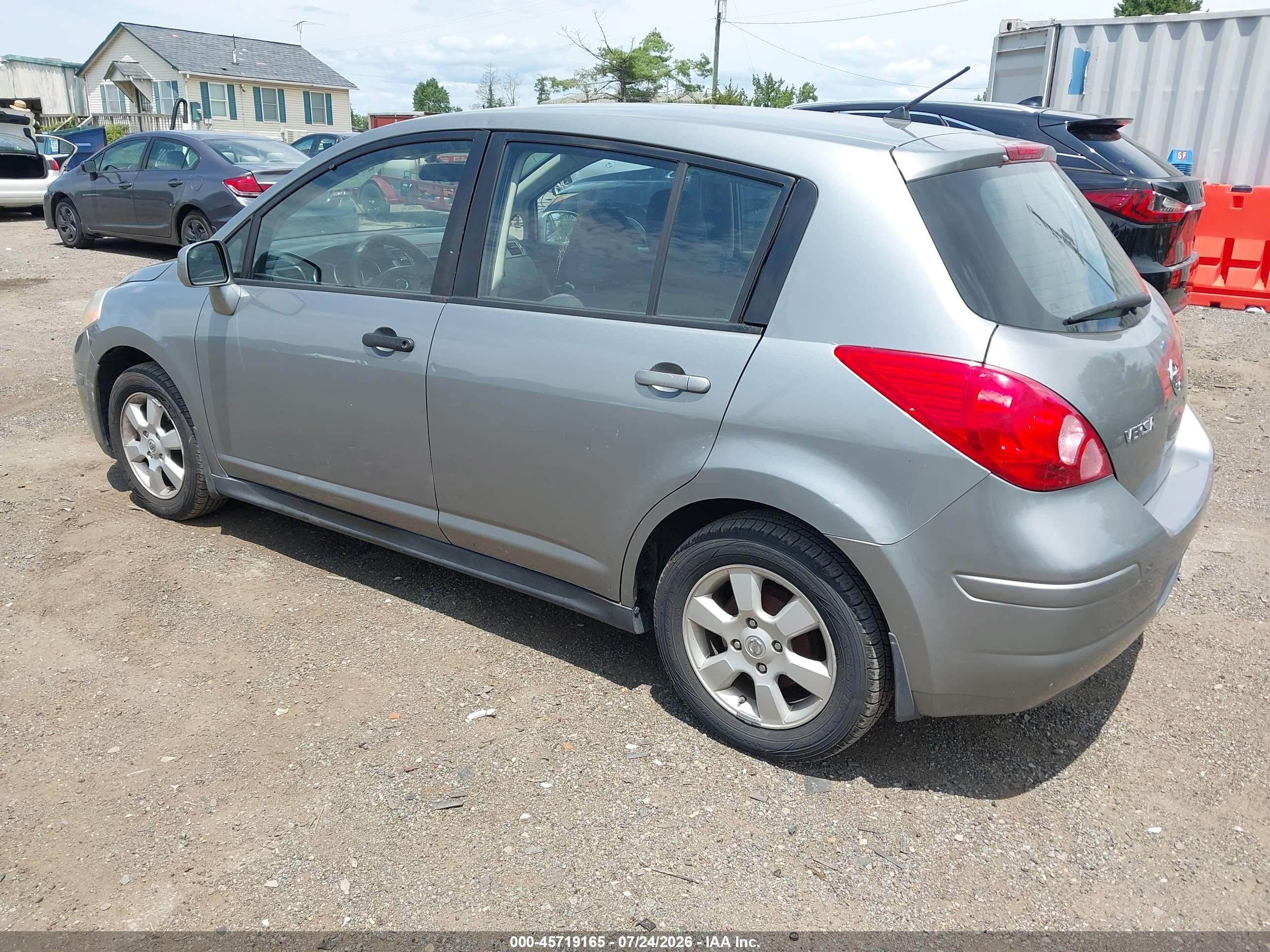 2007 Nissan Versa 1.8sl Gray vin: 3N1BC13E97L414553