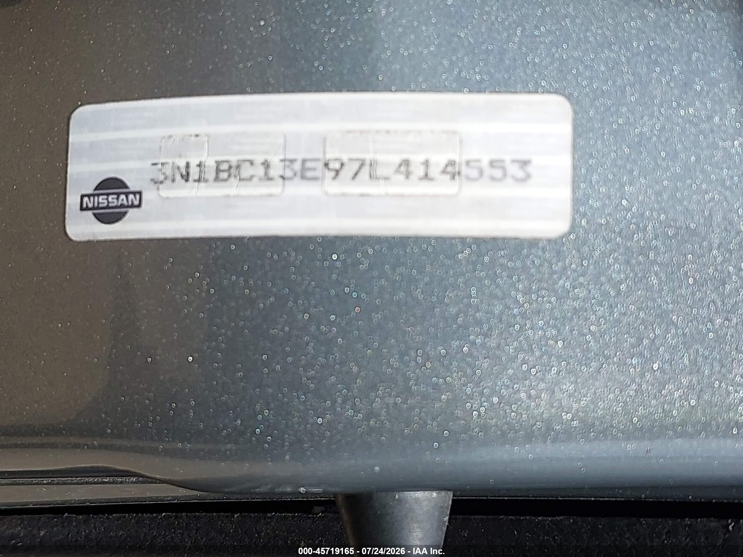 2007 Nissan Versa 1.8sl Gray vin: 3N1BC13E97L414553