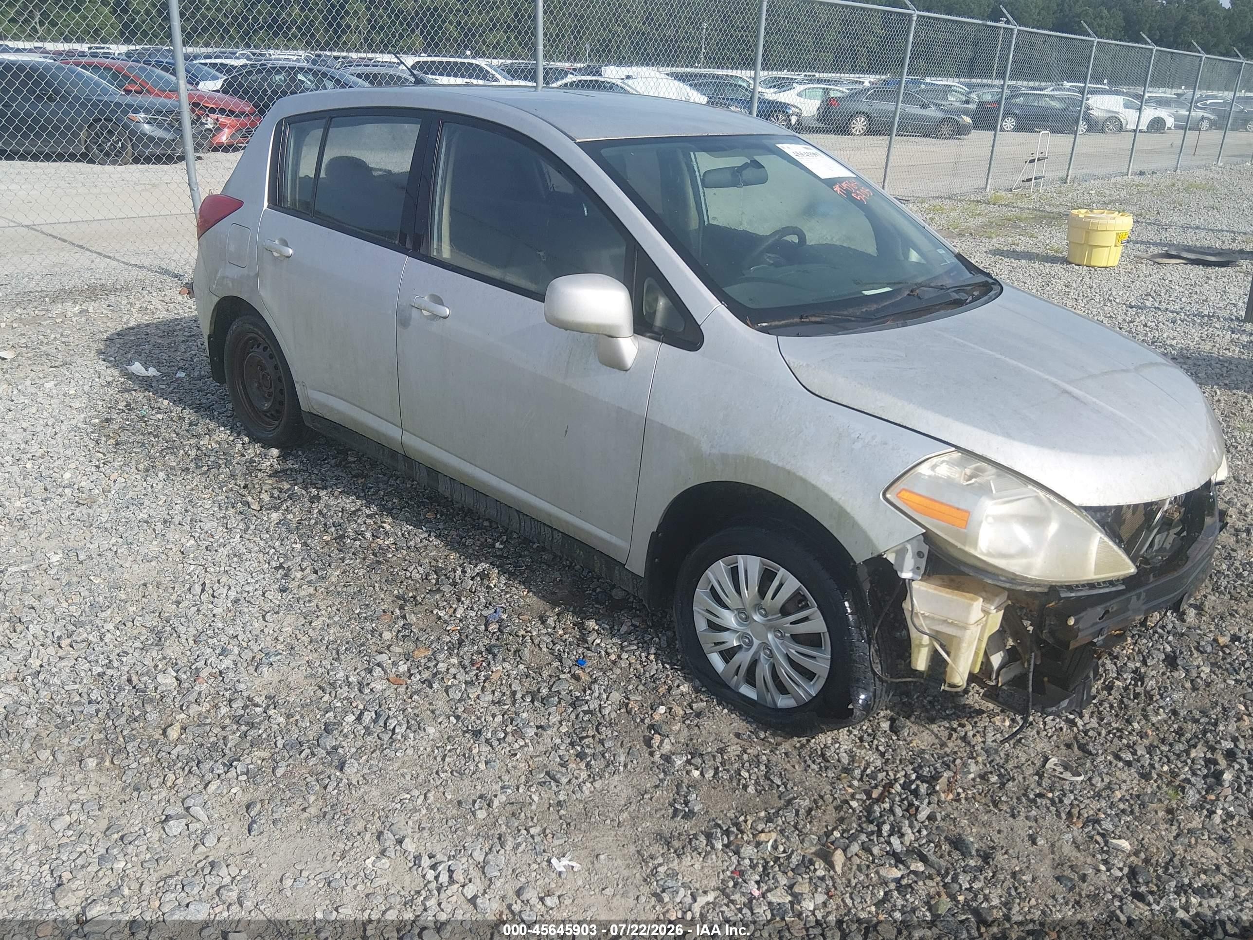 2007 Nissan Versa 1.8s Gray vin: 3N1BC13E97L440618
