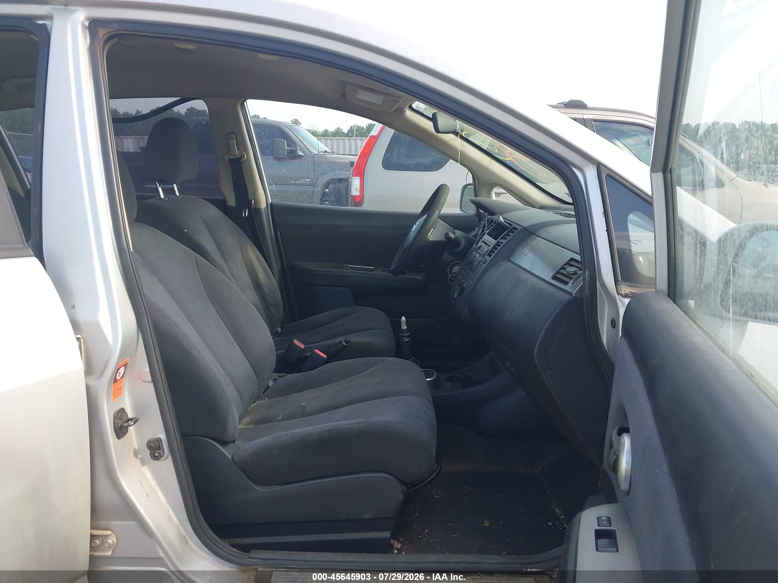 2007 Nissan Versa 1.8s Gray vin: 3N1BC13E97L440618