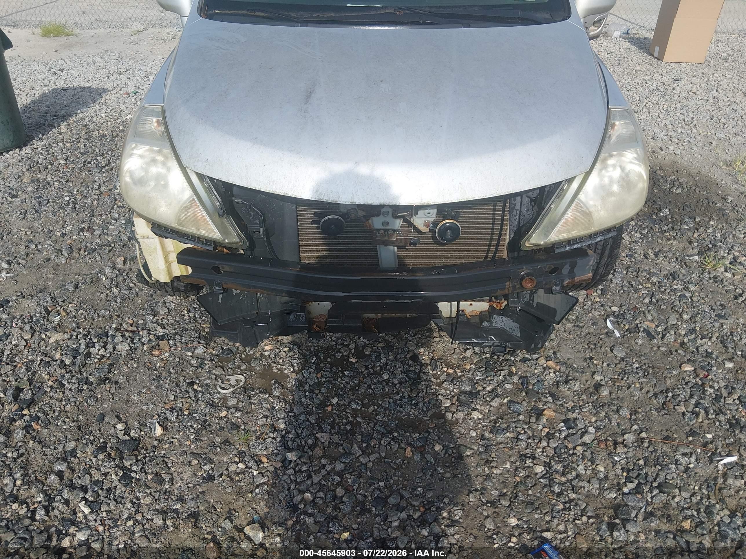 2007 Nissan Versa 1.8s Gray vin: 3N1BC13E97L440618