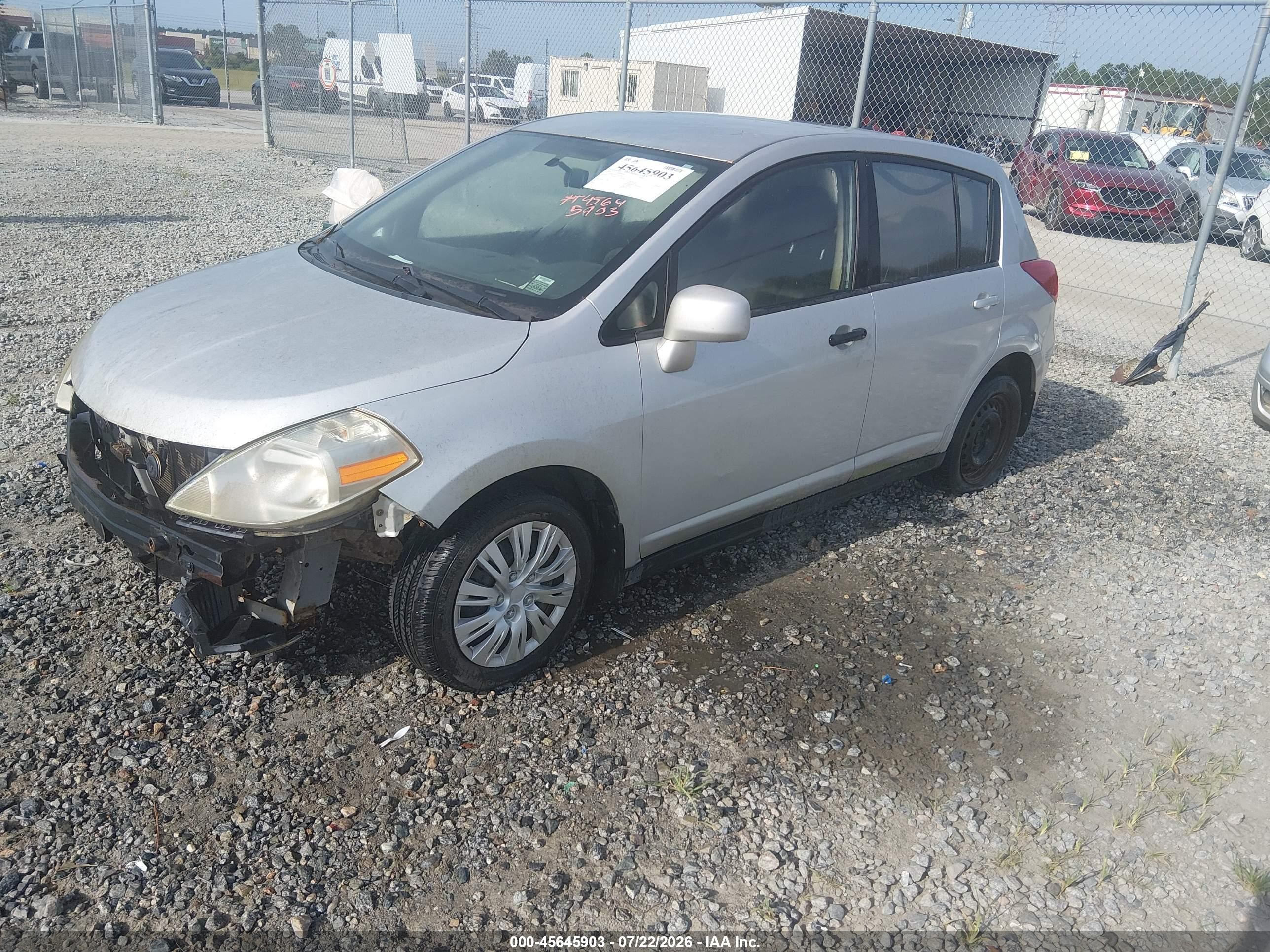 2007 Nissan Versa 1.8s Gray vin: 3N1BC13E97L440618