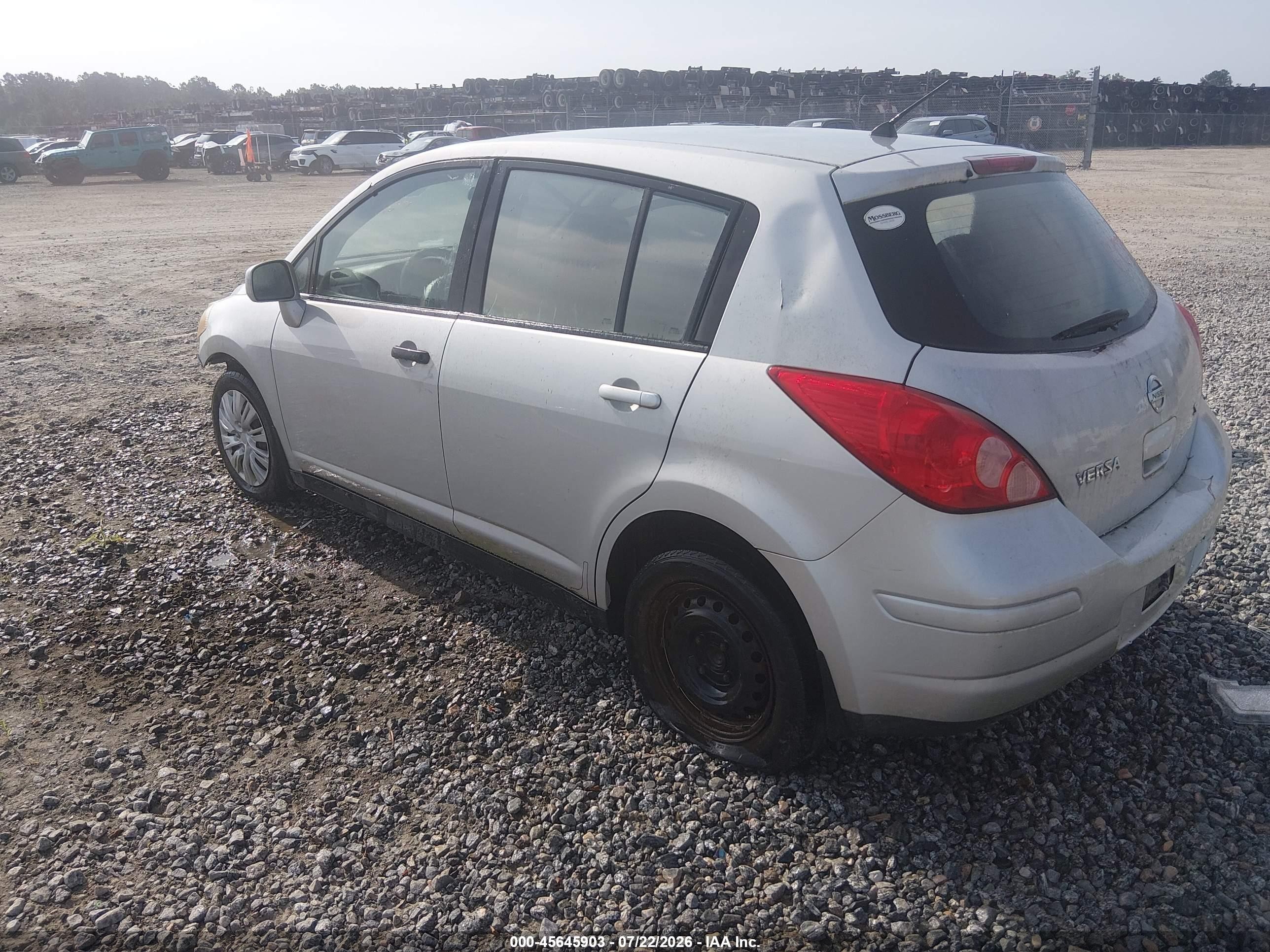 2007 Nissan Versa 1.8s Gray vin: 3N1BC13E97L440618