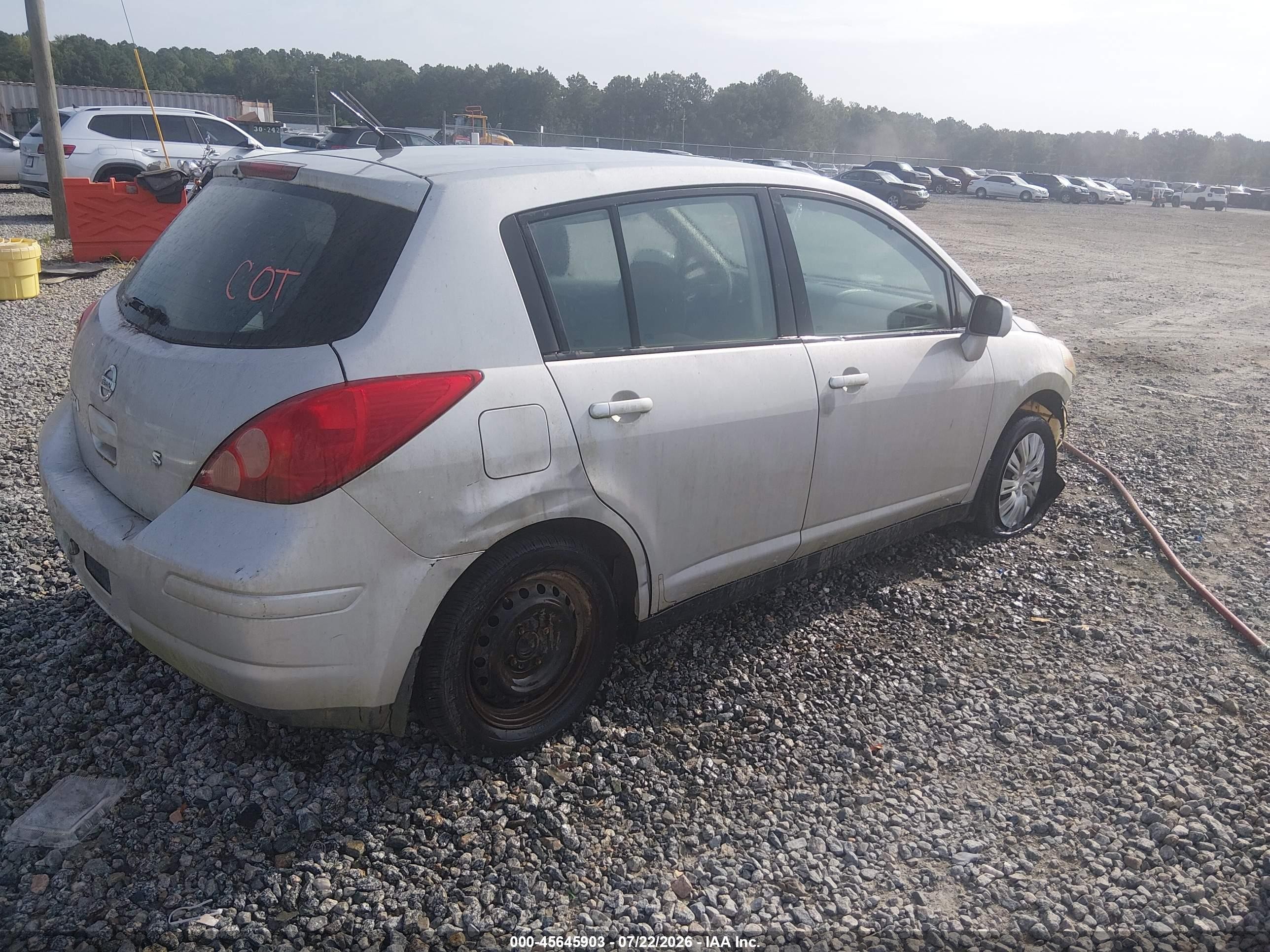 2007 Nissan Versa 1.8s Gray vin: 3N1BC13E97L440618