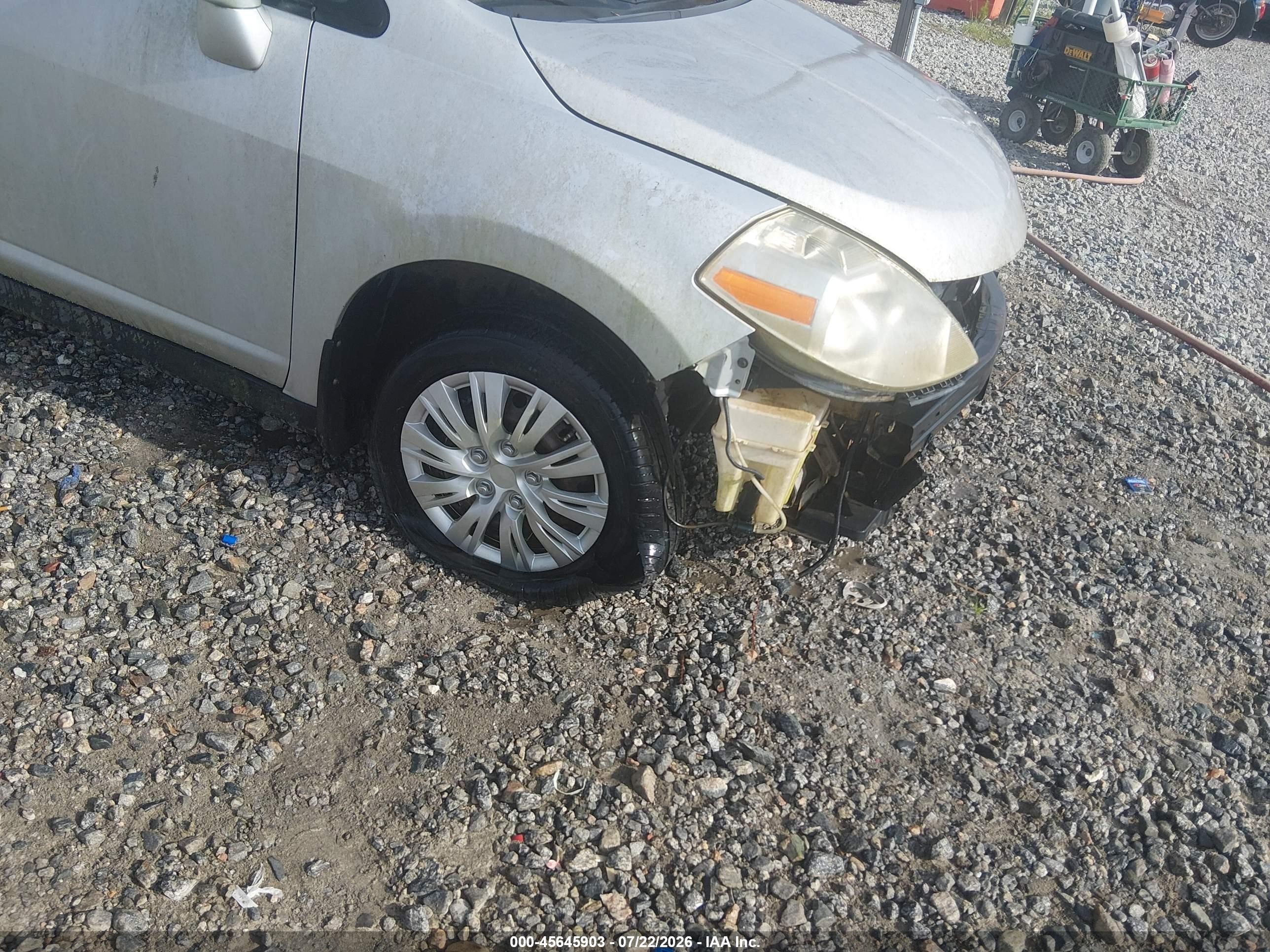 2007 Nissan Versa 1.8s Gray vin: 3N1BC13E97L440618