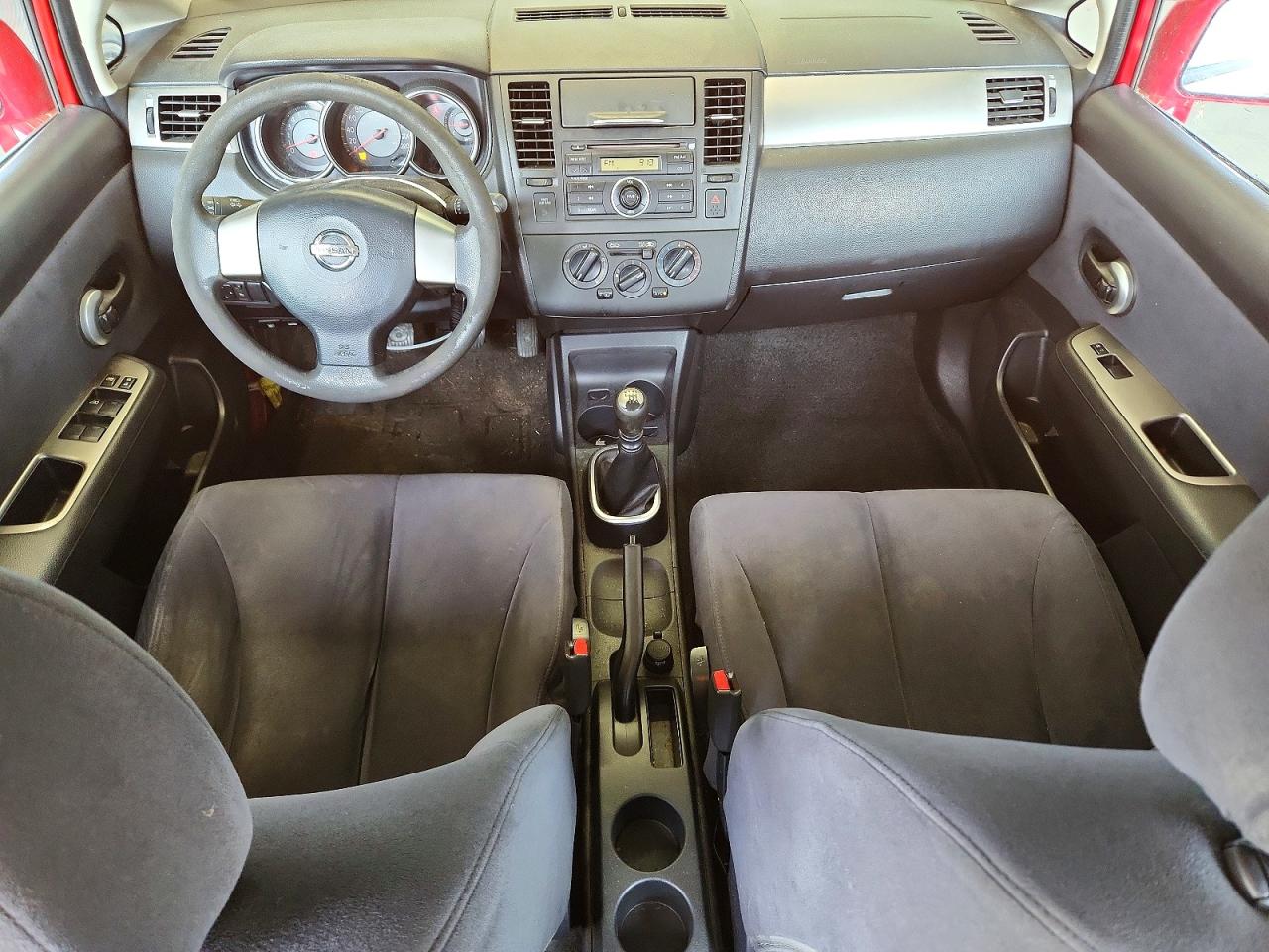 2007 Nissan Versa 1.8 S Red vin: 3N1BC13E97L457614