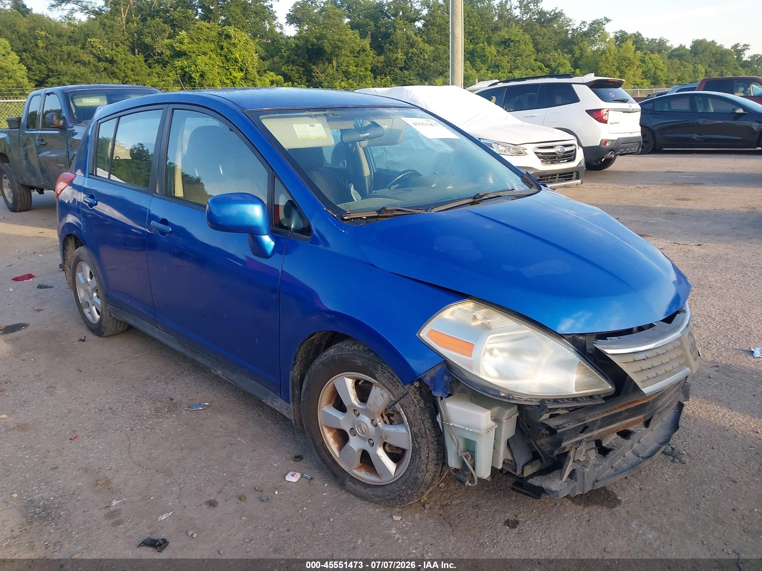 2008 Nissan Versa 1.8 Sl Blue vin: 3N1BC13E98L372189