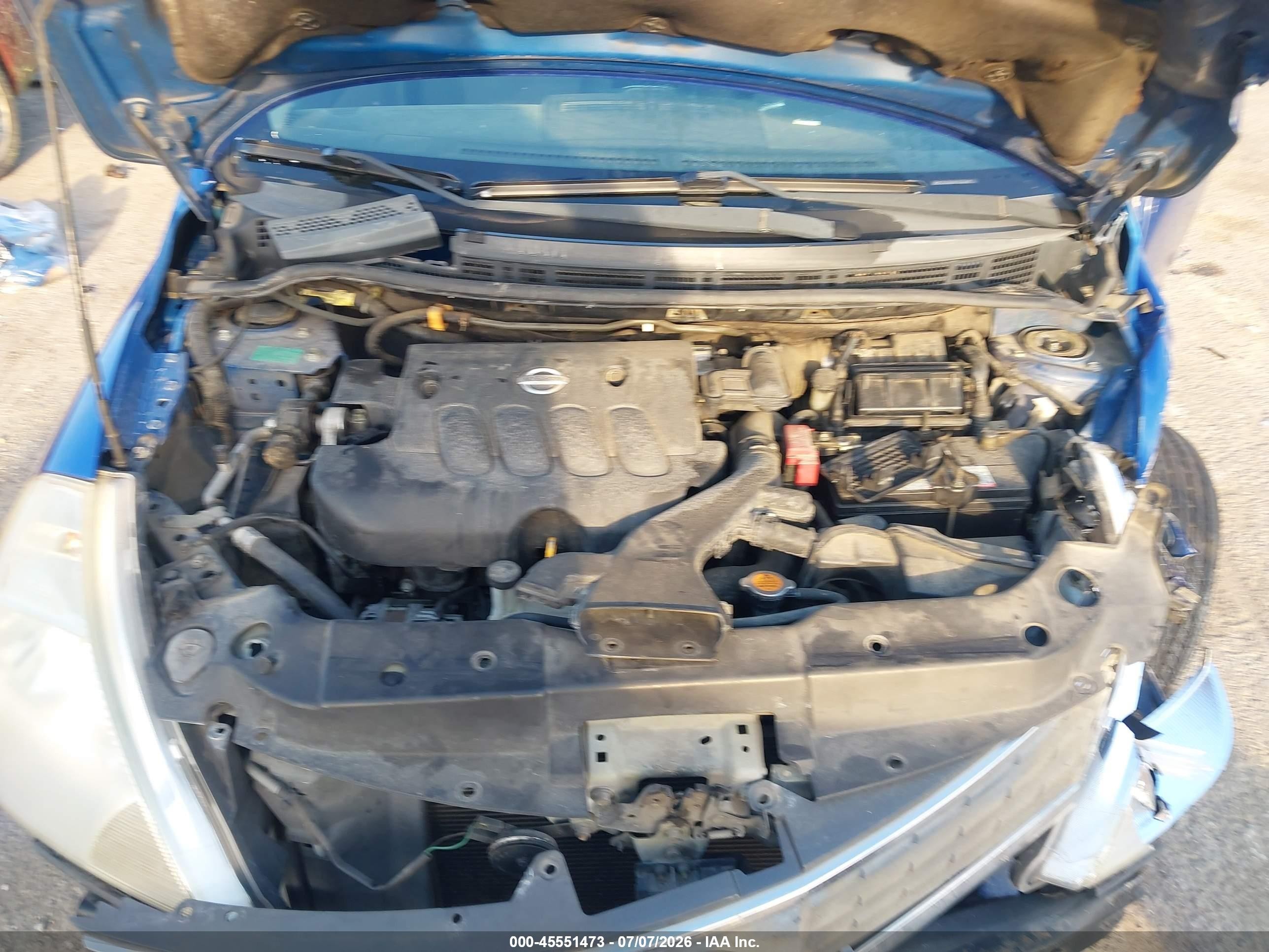 2008 Nissan Versa 1.8 Sl Blue vin: 3N1BC13E98L372189