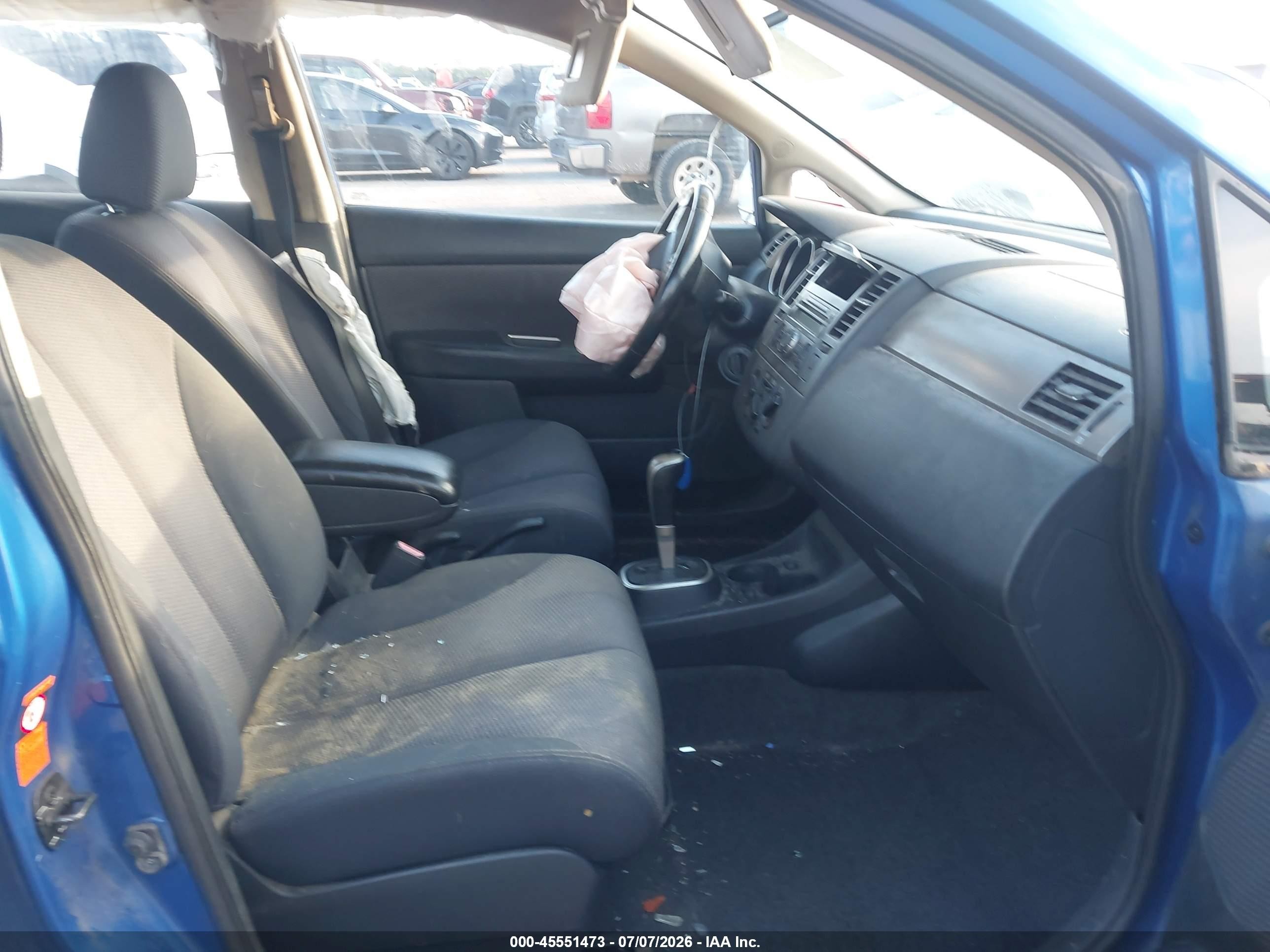 2008 Nissan Versa 1.8 Sl Blue vin: 3N1BC13E98L372189