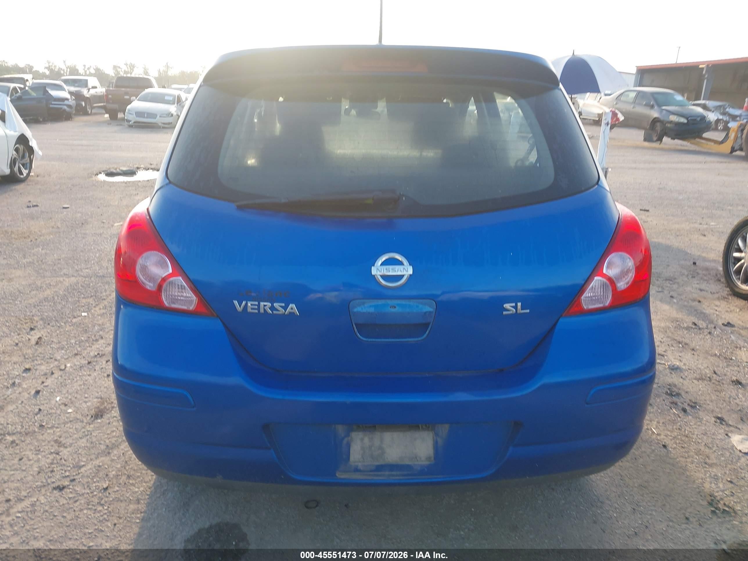2008 Nissan Versa 1.8 Sl Blue vin: 3N1BC13E98L372189