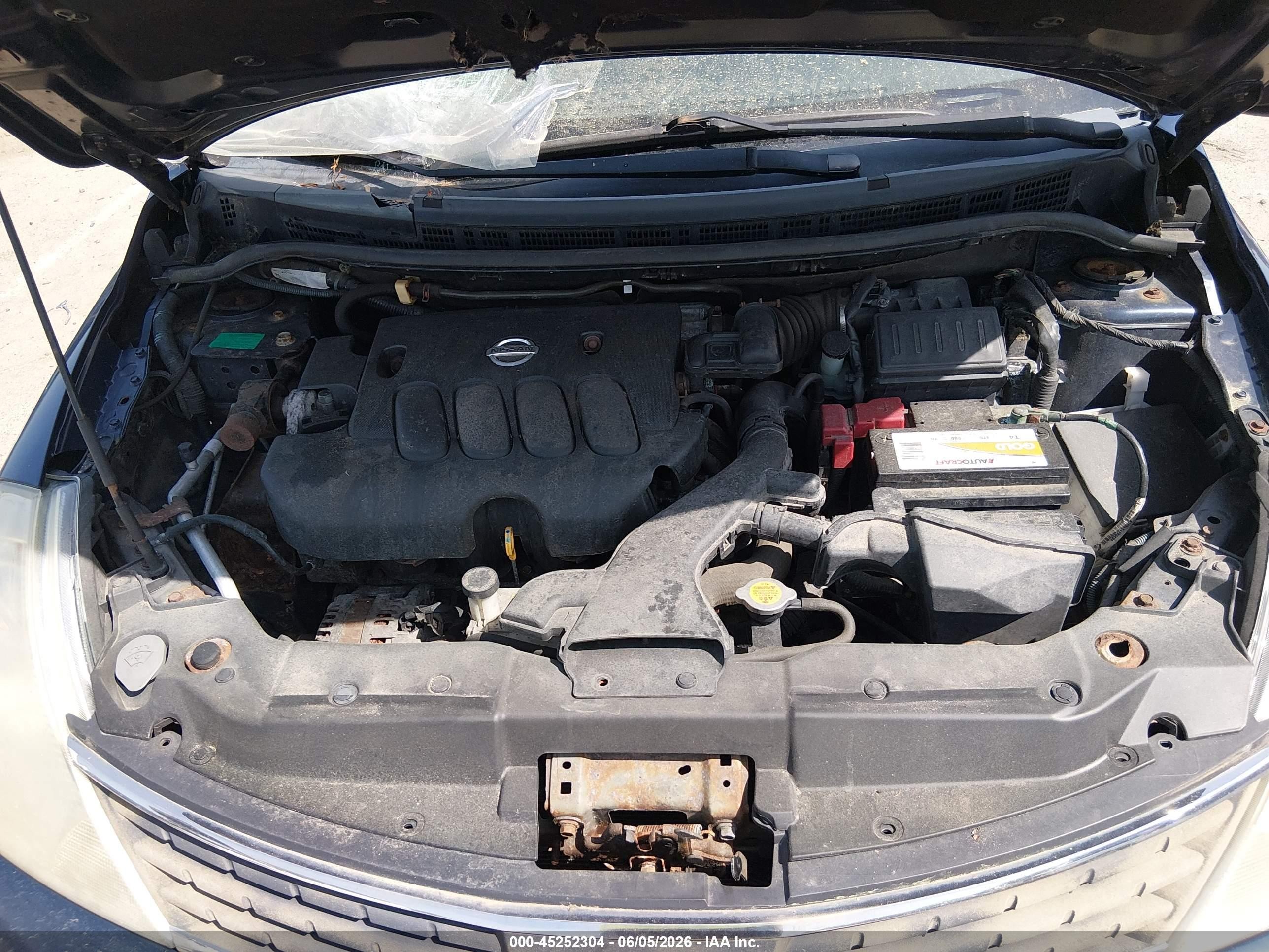 2008 Nissan Versa 1.8s Blue vin: 3N1BC13E98L411153