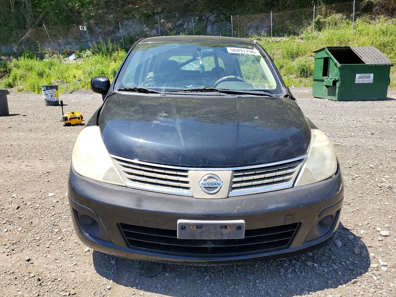 2008 Nissan Versa 1.8 S Black vin: 3N1BC13E98L420726