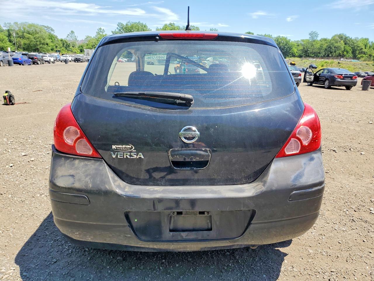 2008 Nissan Versa 1.8 S Black vin: 3N1BC13E98L420726