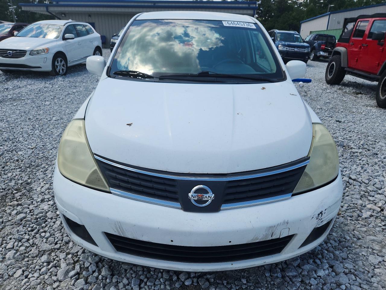 2009 Nissan Versa 1.8 S White vin: 3N1BC13E99L365521