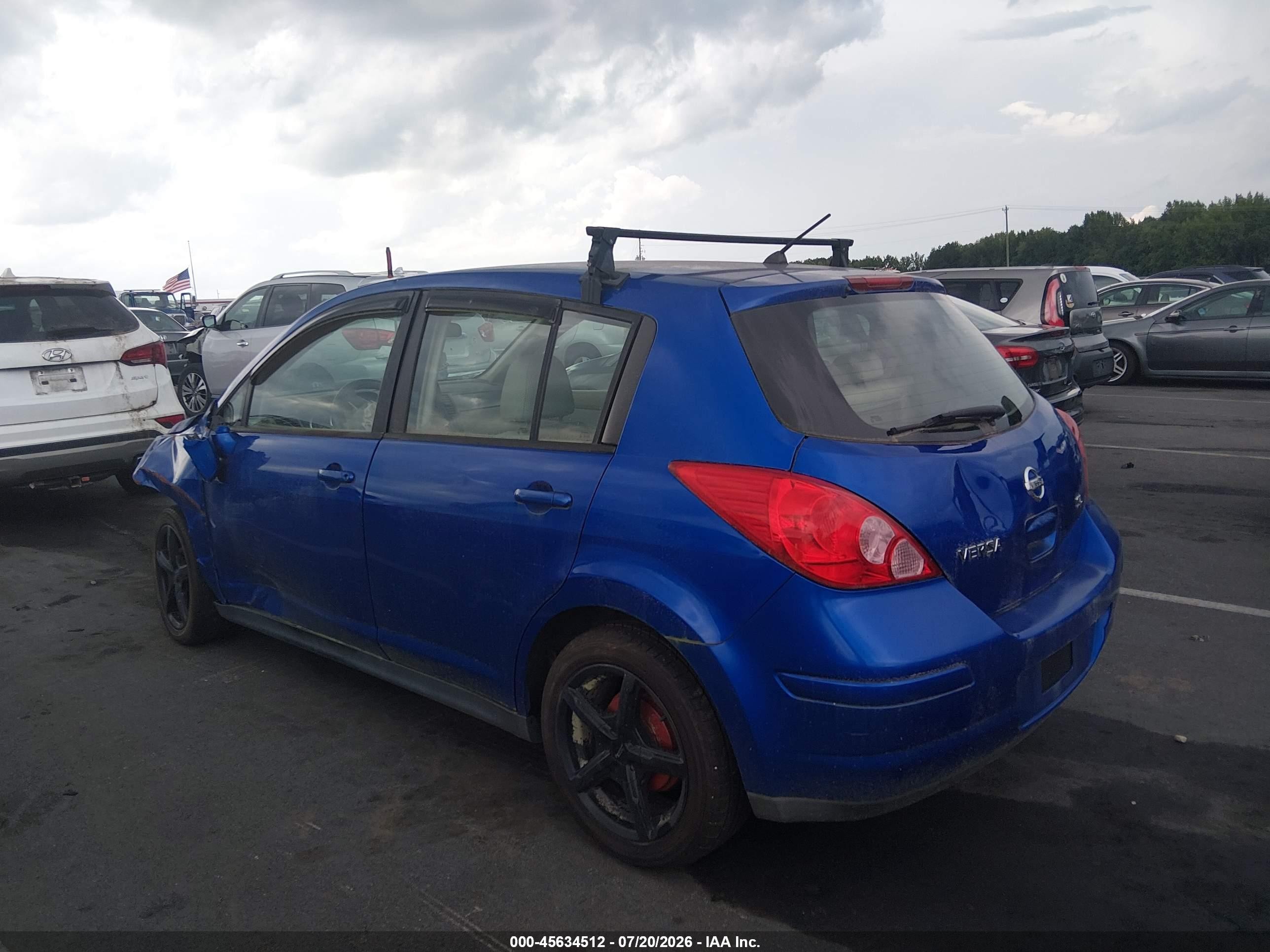 2009 Nissan Versa 1.8sl Blue vin: 3N1BC13E99L391956