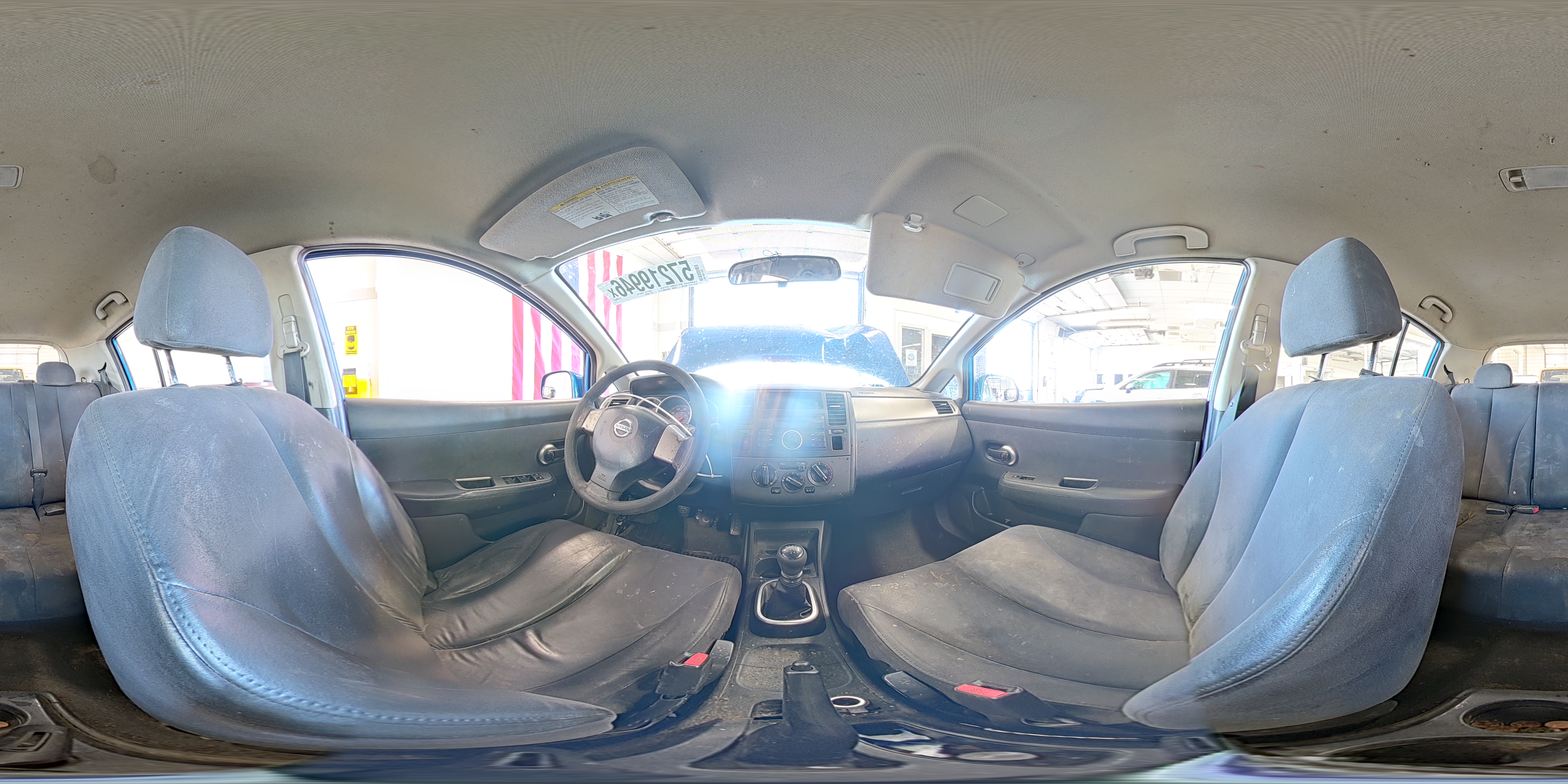 2007 Nissan Versa 1.8 S Blue vin: 3N1BC13EX7L354198