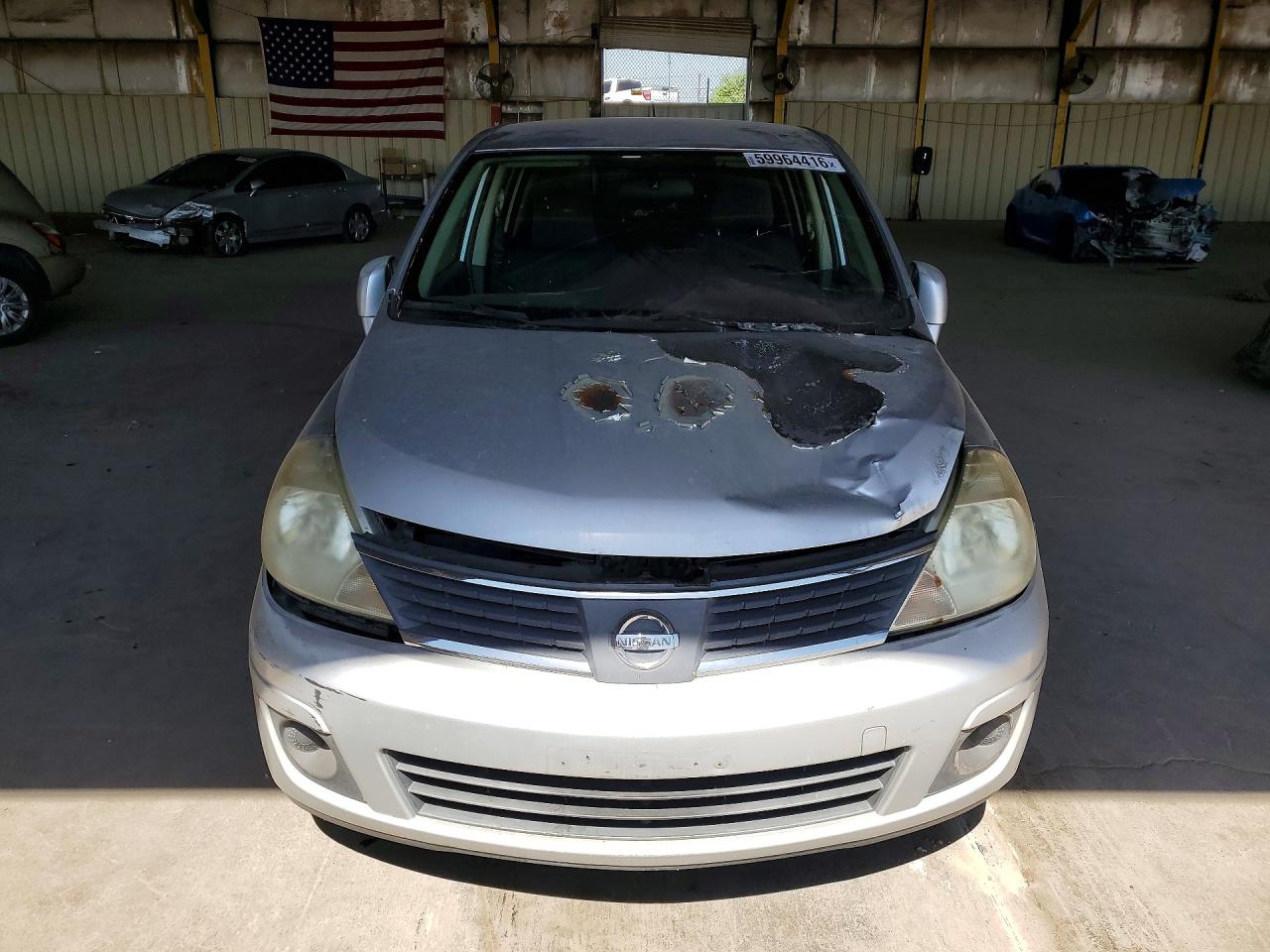 2007 Nissan Versa 1.8 S Silver vin: 3N1BC13EX7L358896