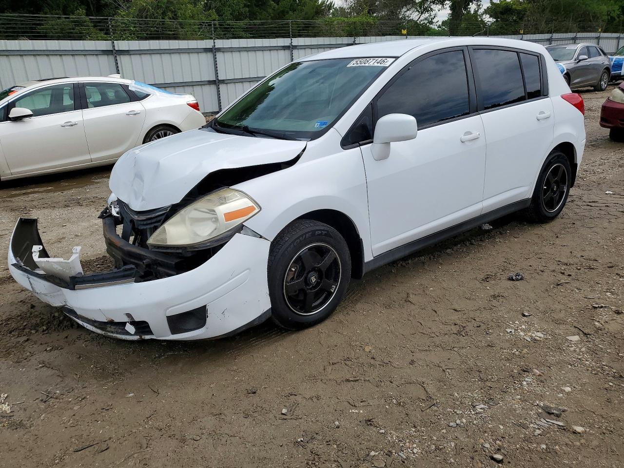 2007 Nissan Versa 1.8 S White vin: 3N1BC13EX7L385158
