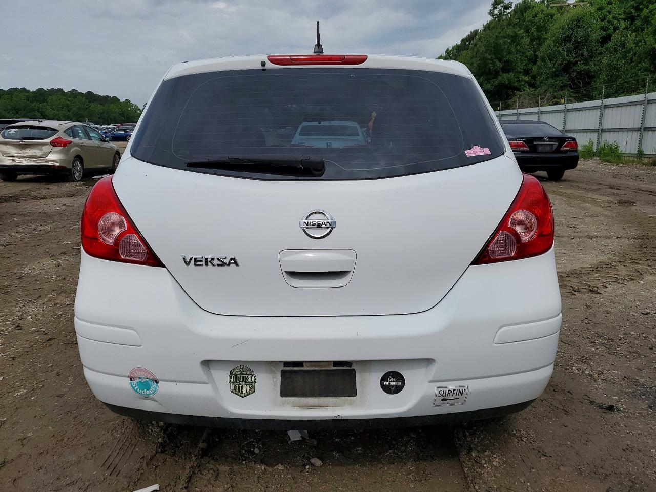 2007 Nissan Versa 1.8 S White vin: 3N1BC13EX7L385158