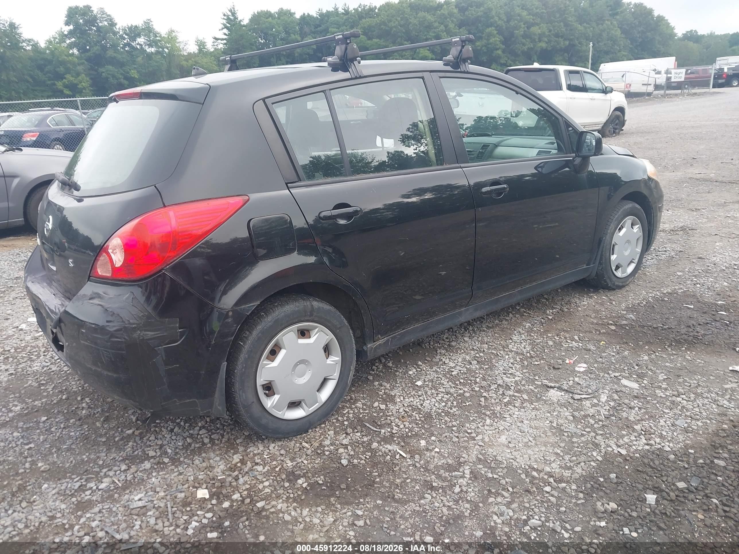 2007 Nissan Versa 1.8s Черный vin: 3N1BC13EX7L432849