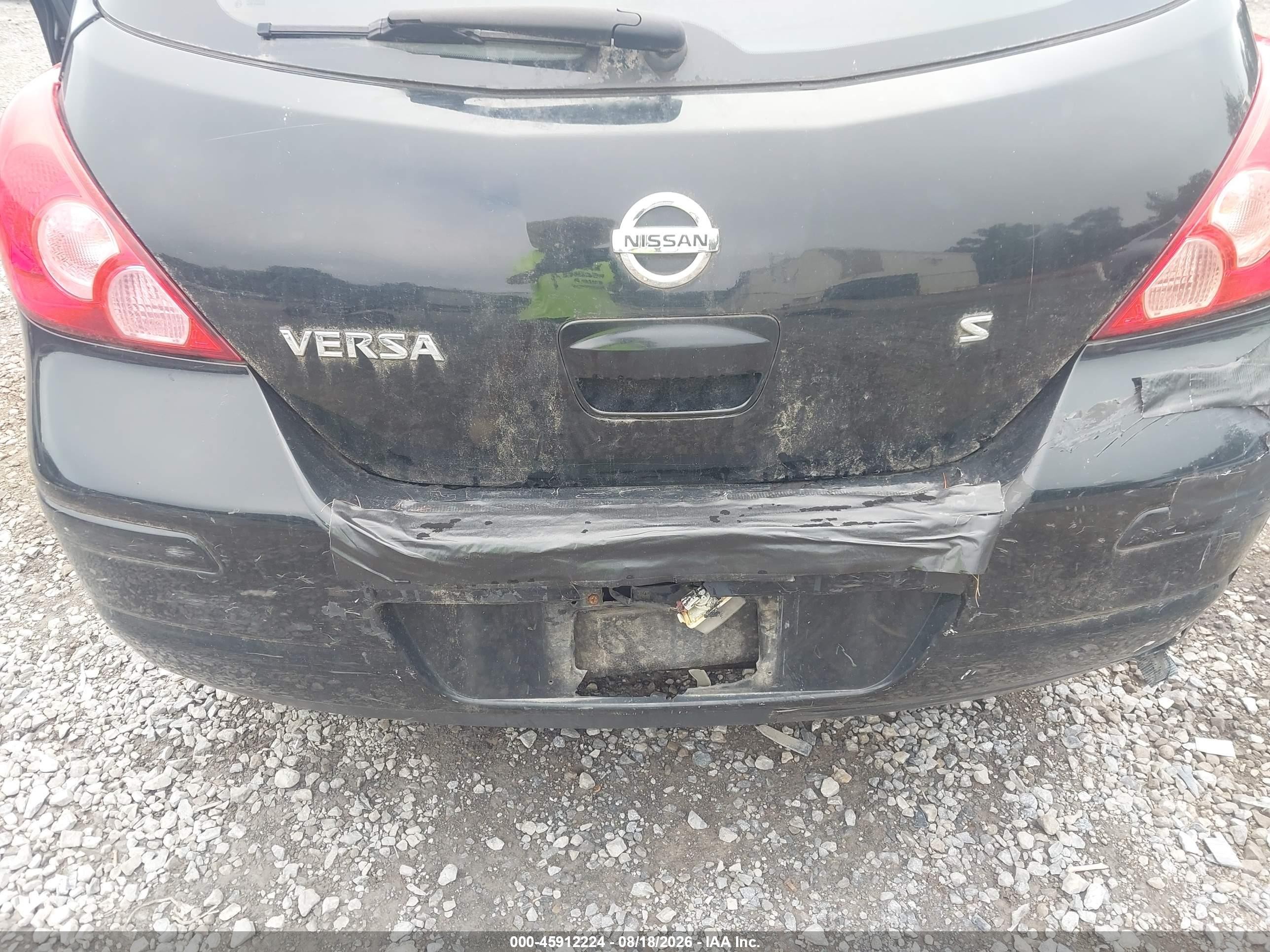 2007 Nissan Versa 1.8s Черный vin: 3N1BC13EX7L432849