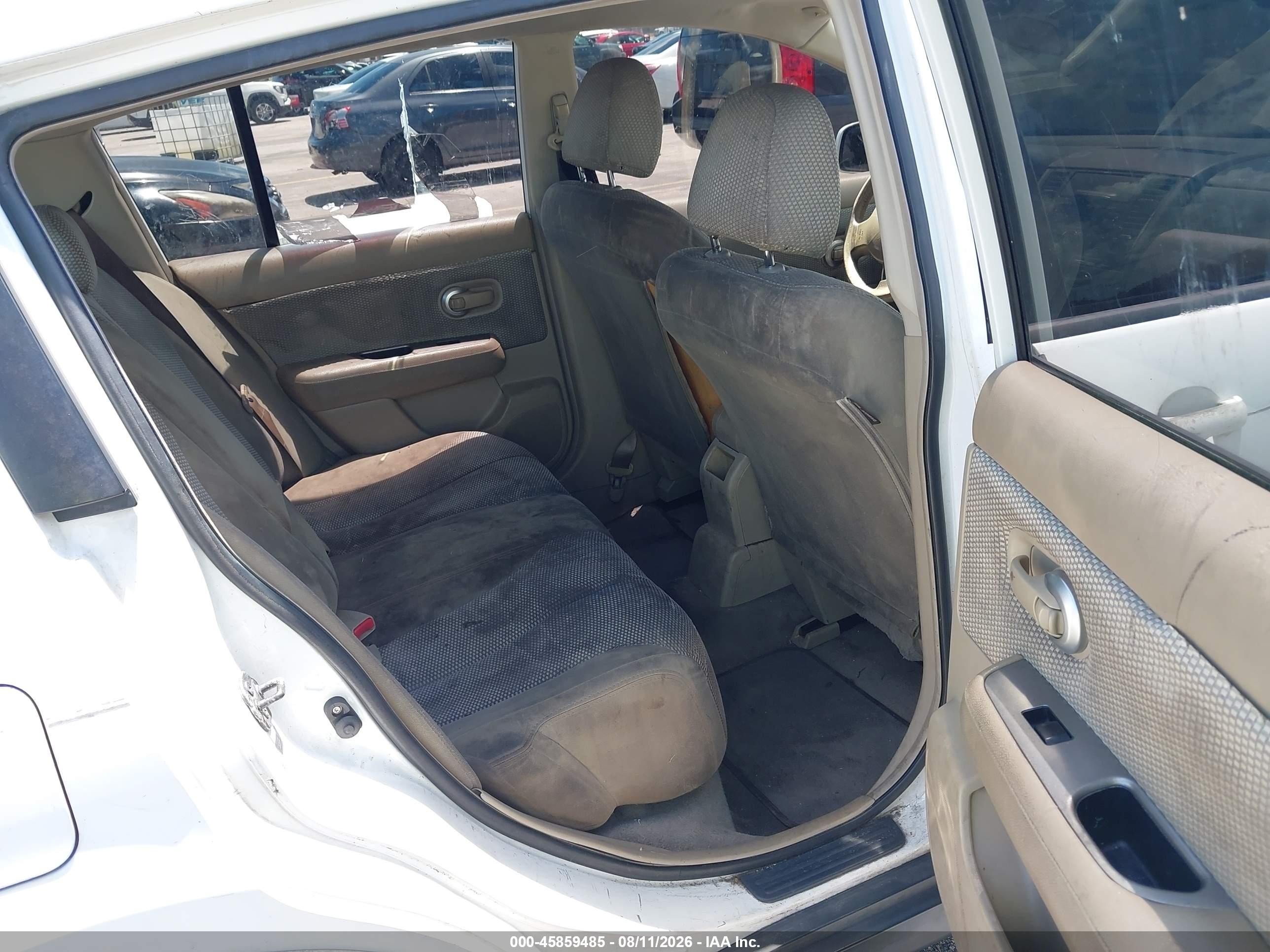 2007 Nissan Versa 1.8sl White vin: 3N1BC13EX7L440319