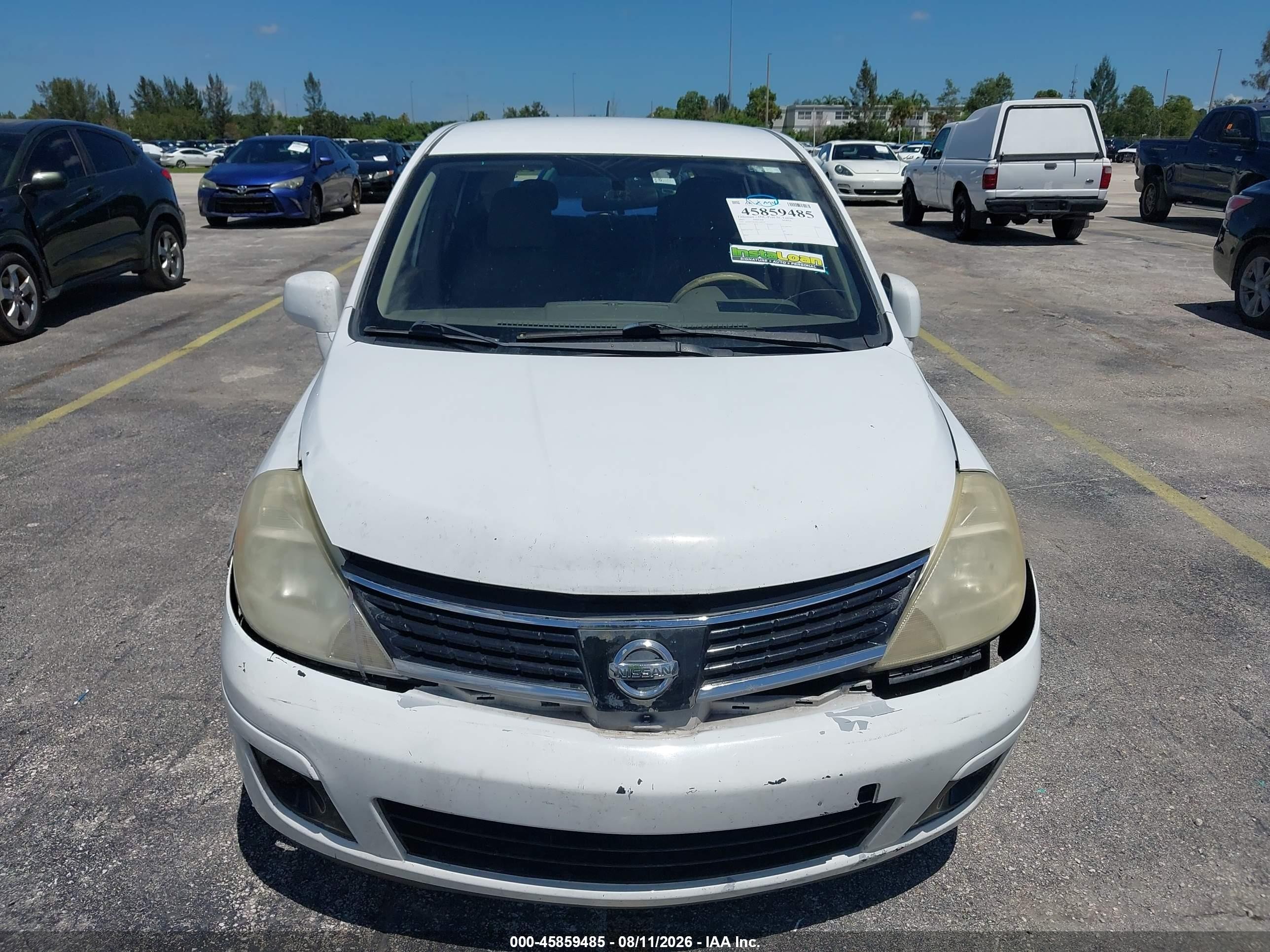 2007 Nissan Versa 1.8sl White vin: 3N1BC13EX7L440319