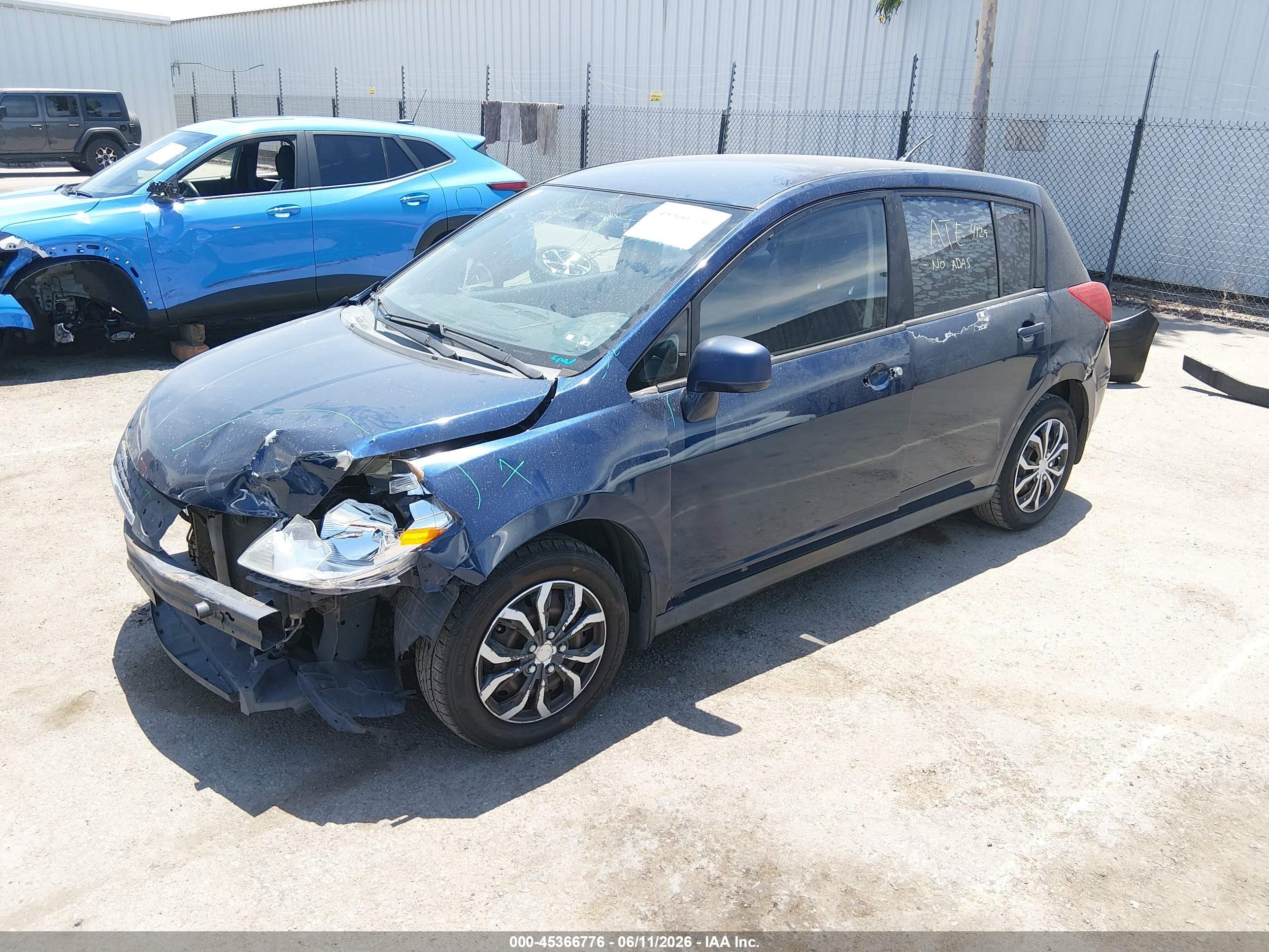 2008 Nissan Versa 1.8s Dark Blue vin: 3N1BC13EX8L386540