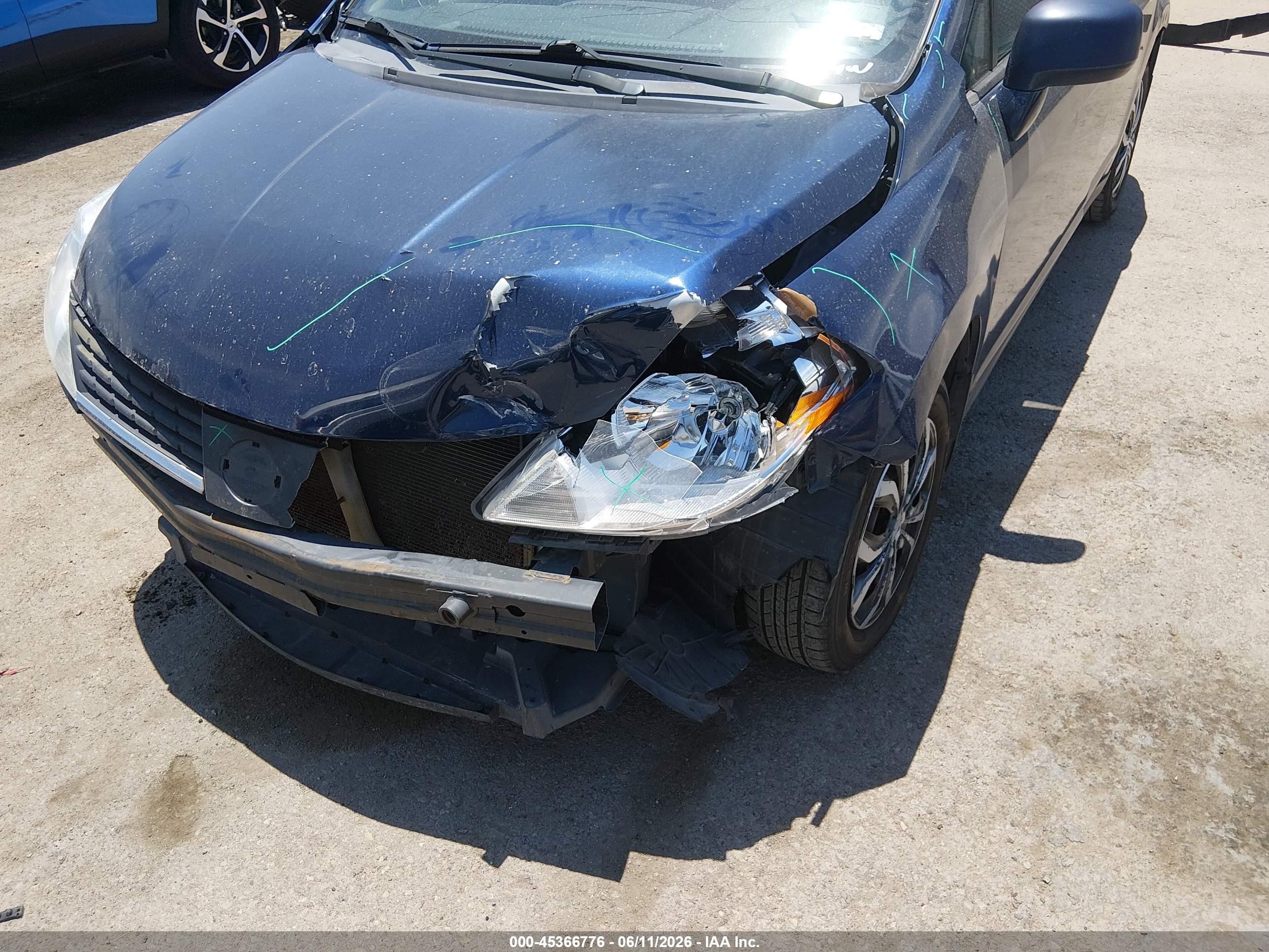 2008 Nissan Versa 1.8s Dark Blue vin: 3N1BC13EX8L386540