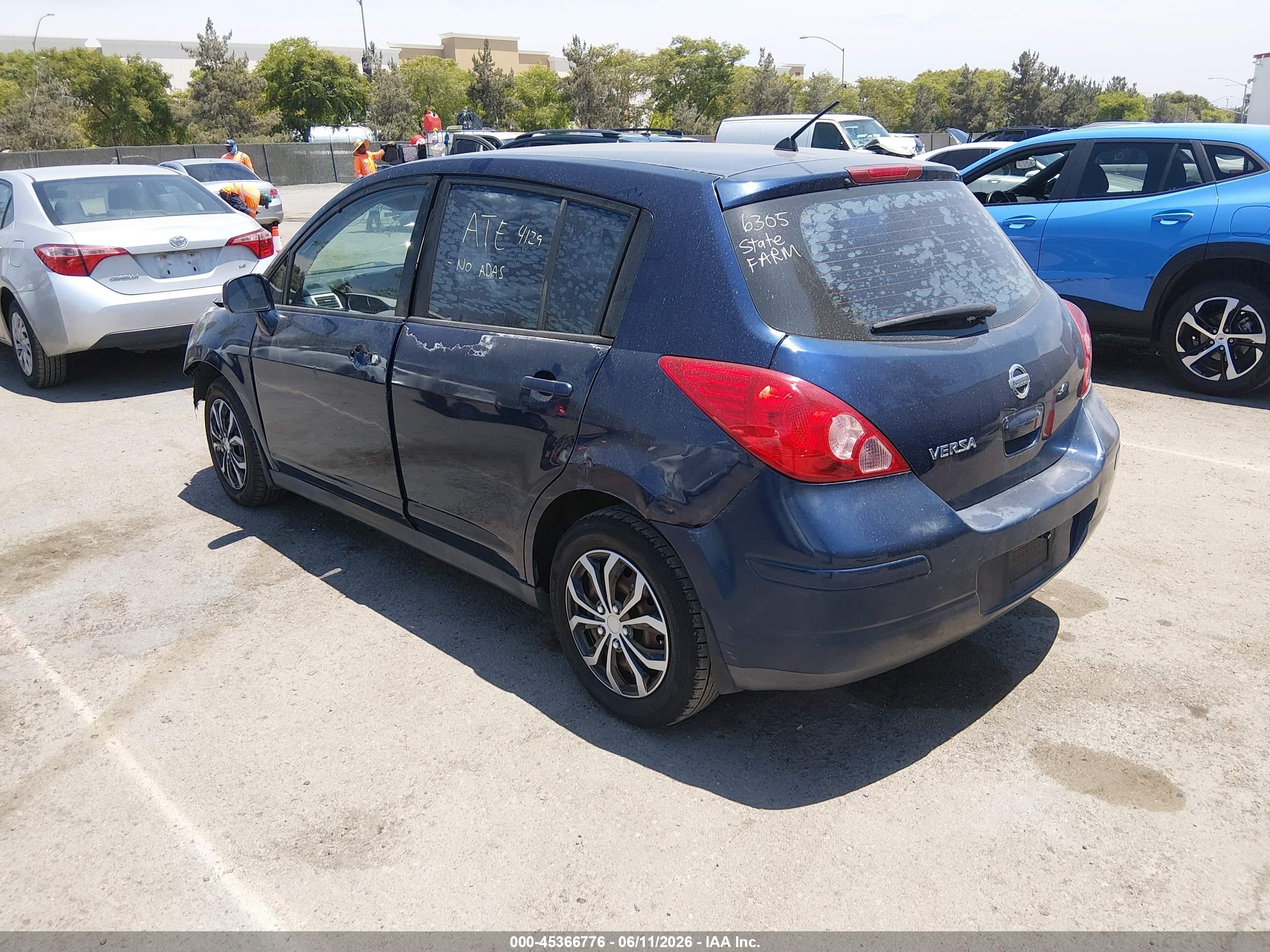 2008 Nissan Versa 1.8s Dark Blue vin: 3N1BC13EX8L386540