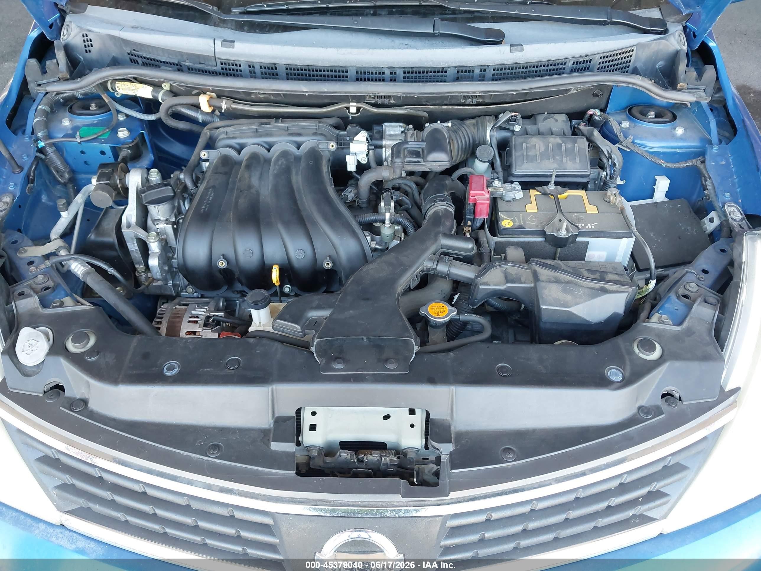 2008 Nissan Versa 1.8 Sl Blue vin: 3N1BC13EX8L390636