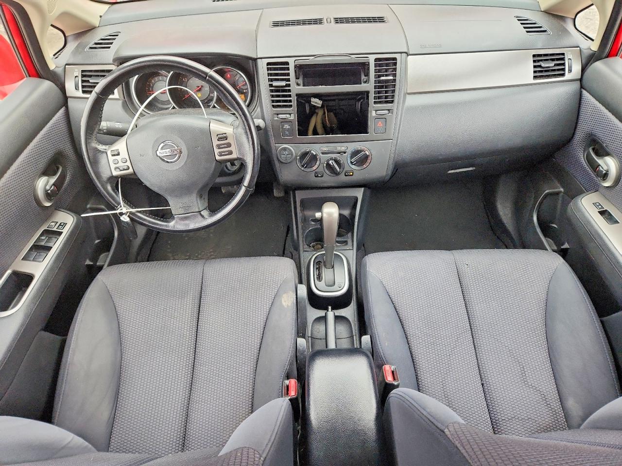 2008 Nissan Versa 1.8 S Red vin: 3N1BC13EX8L400856