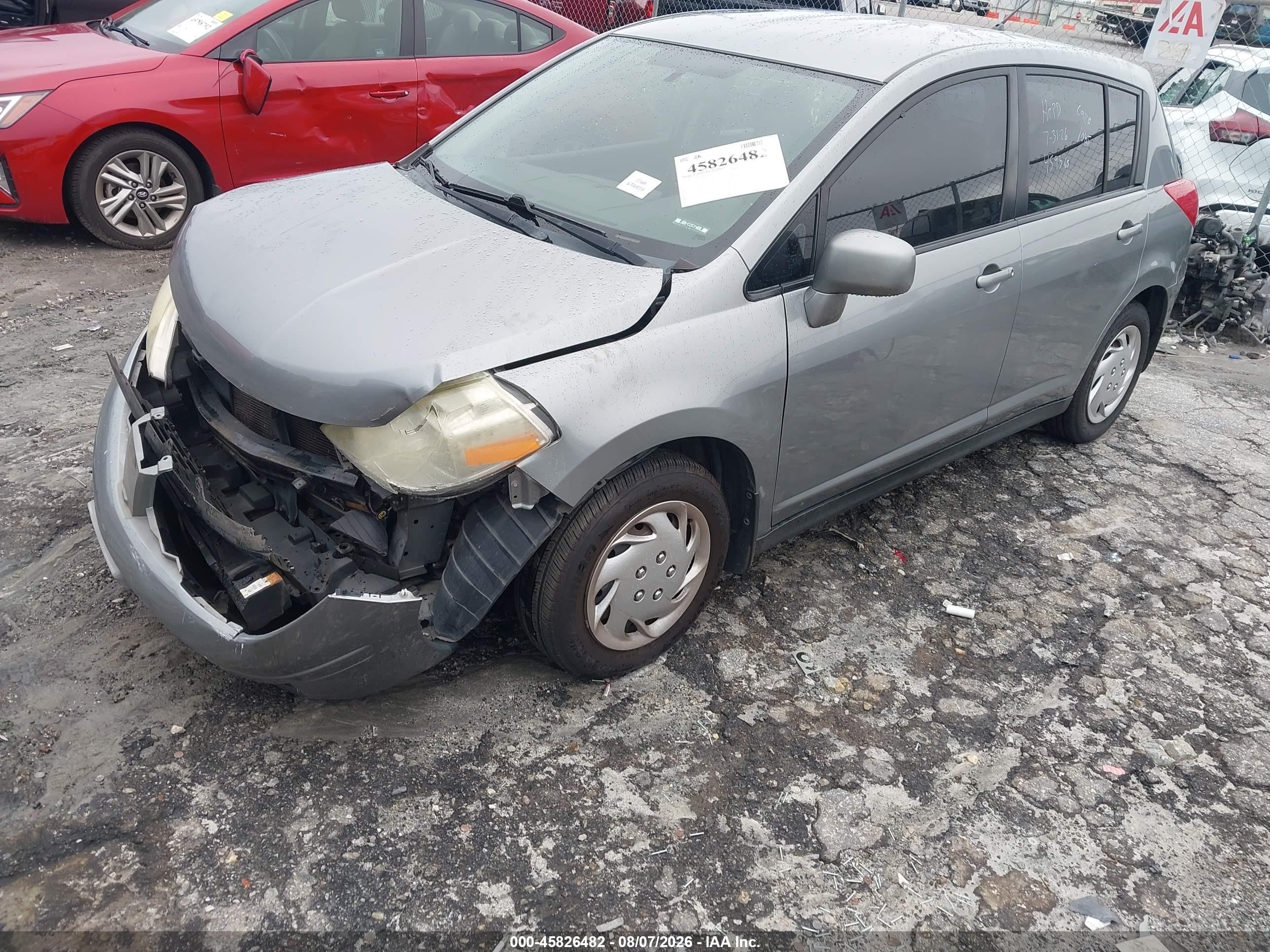 2008 Nissan Versa 1.8 S Серый vin: 3N1BC13EX8L454593