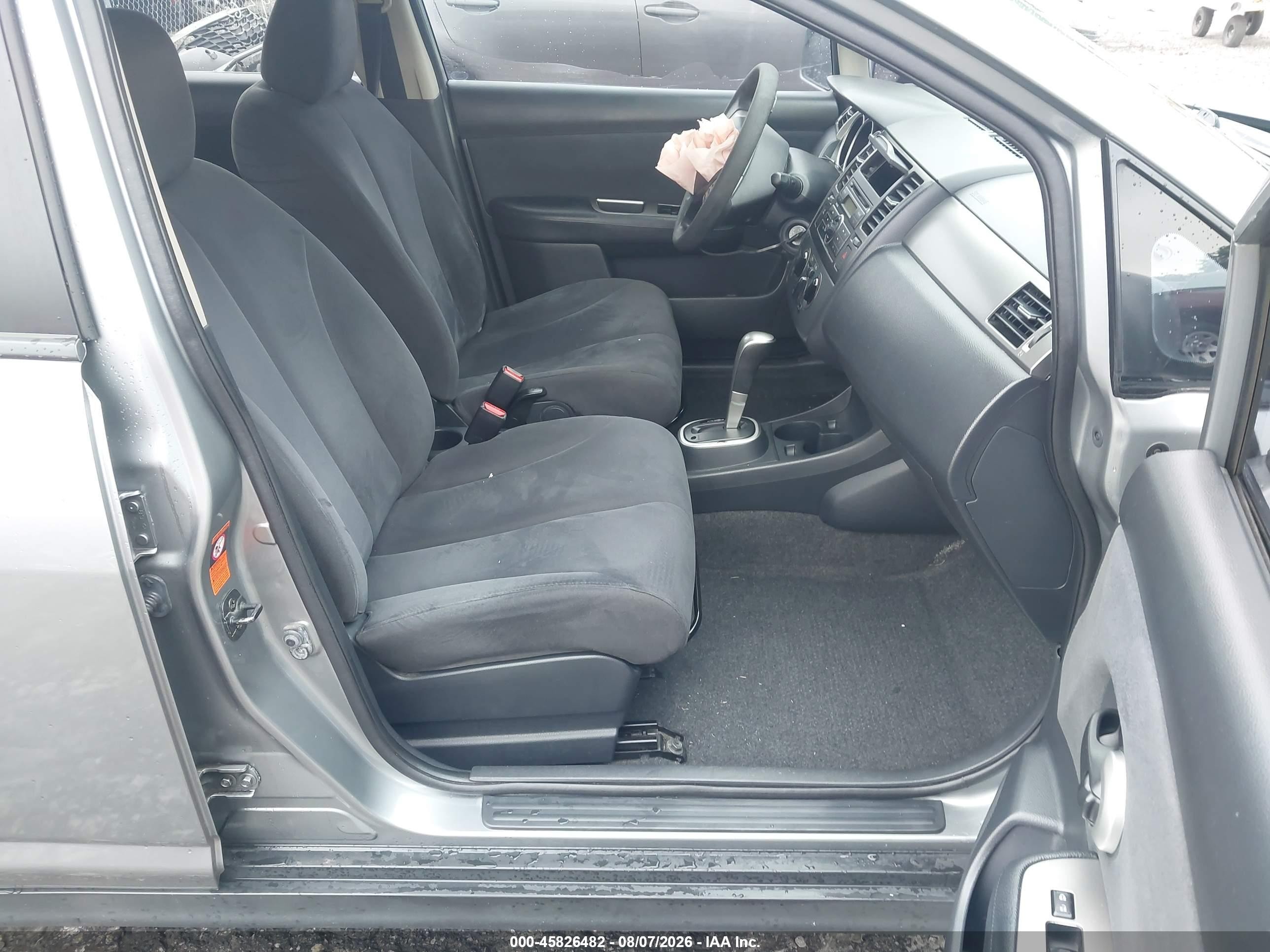 2008 Nissan Versa 1.8 S Серый vin: 3N1BC13EX8L454593