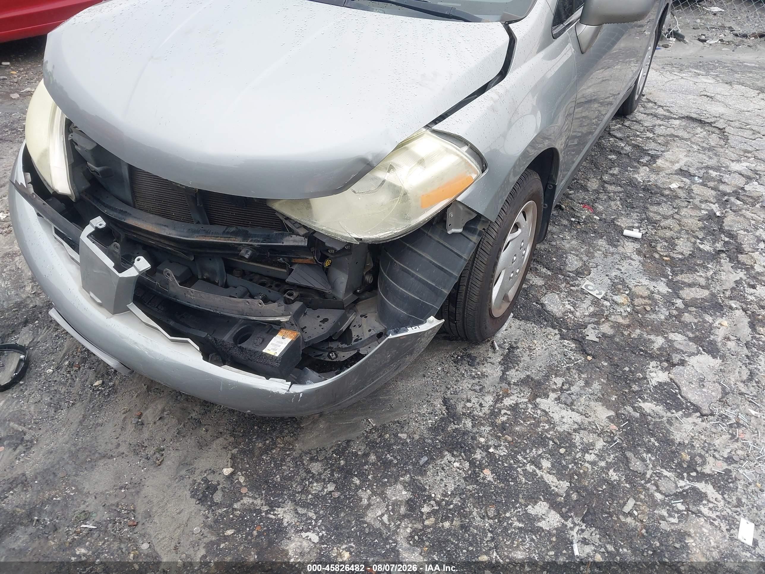 2008 Nissan Versa 1.8 S Серый vin: 3N1BC13EX8L454593